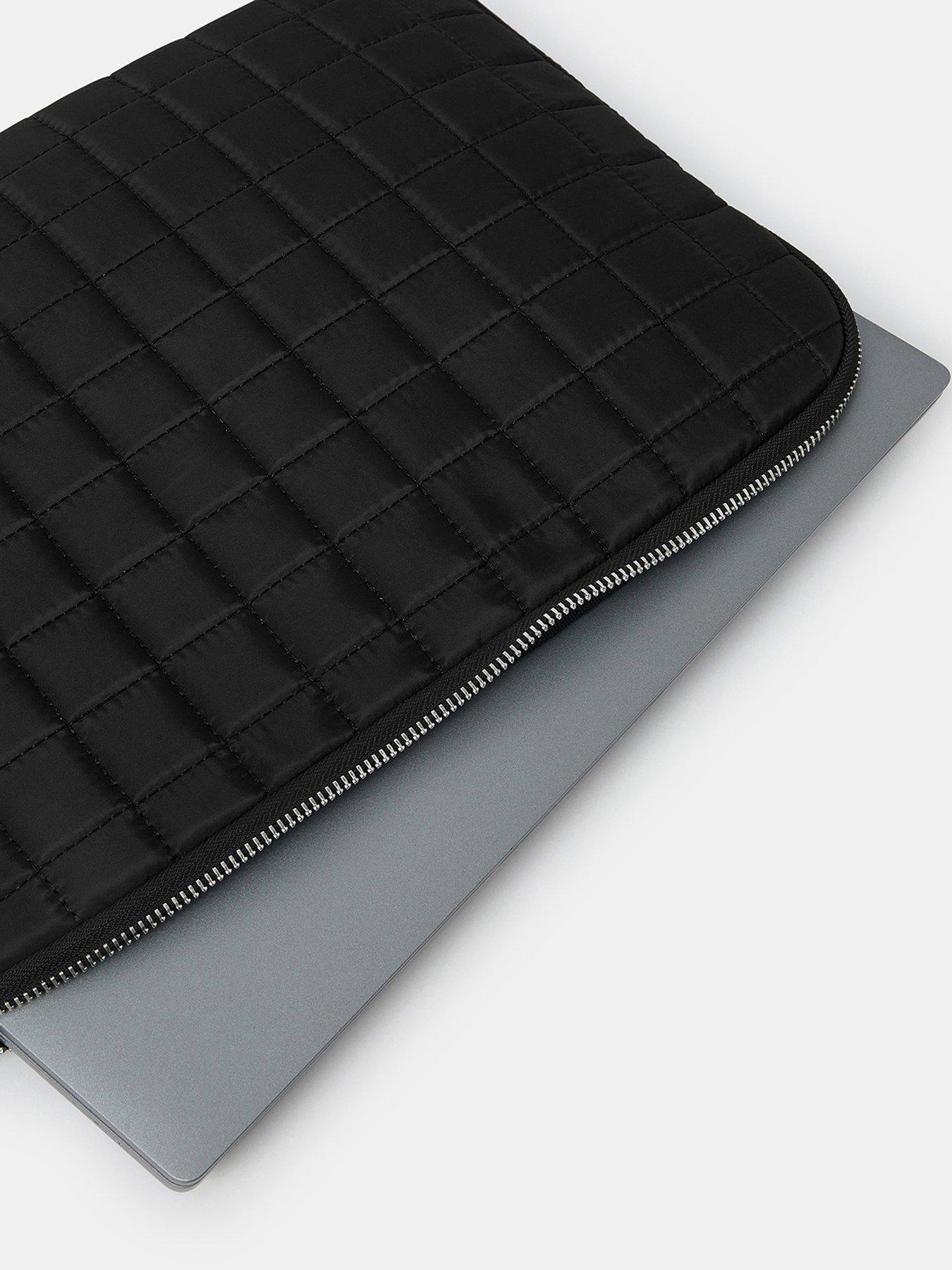Image 4 of 4 of Accessorize Quilted Laptop Case - Black