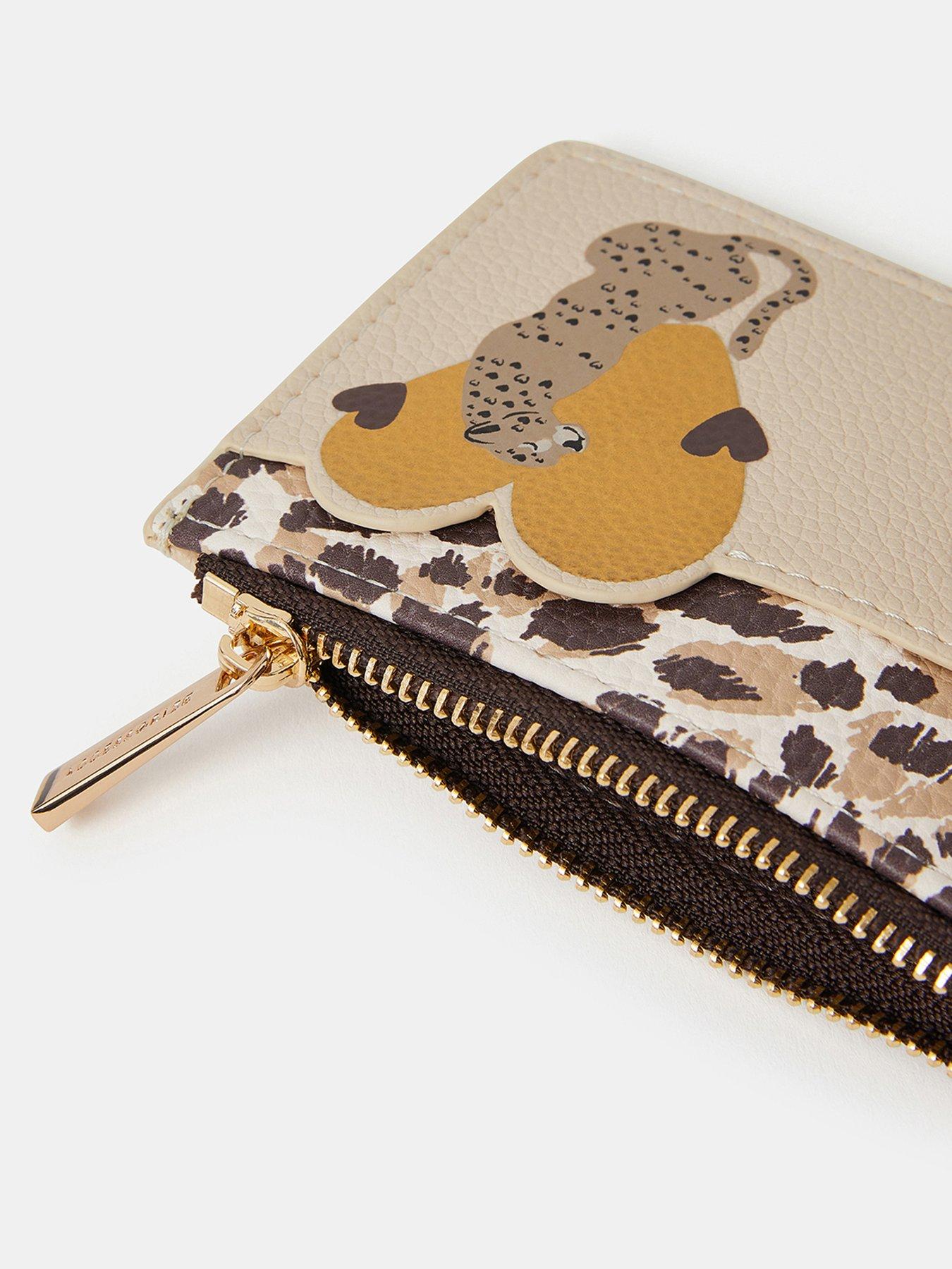 Image 3 of 3 of Accessorize Cheetah Heart Card Holder - Multi