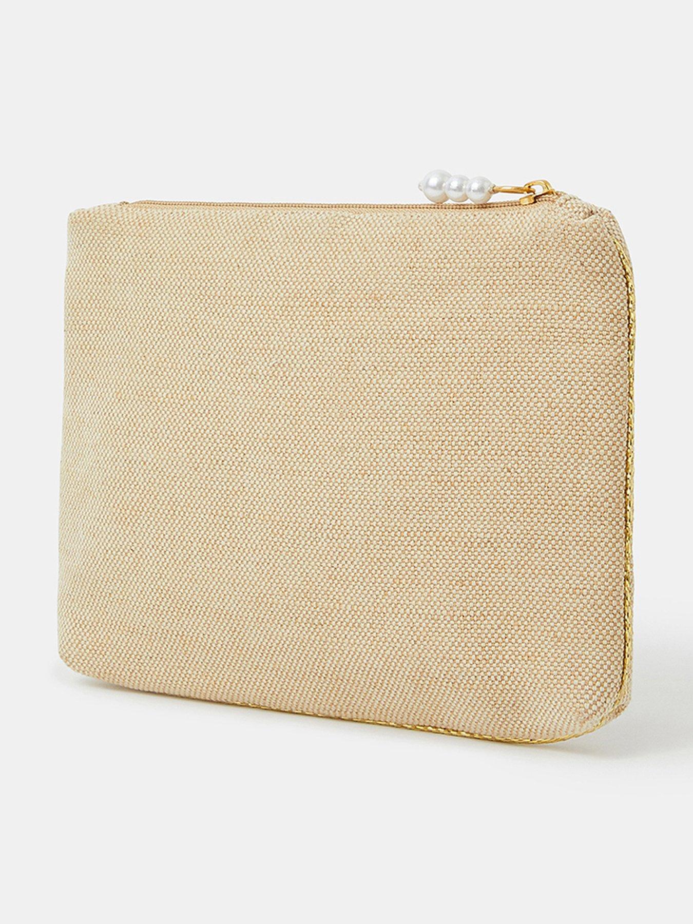 Image 3 of 3 of Accessorize Bride Canvas Pouch - Cream