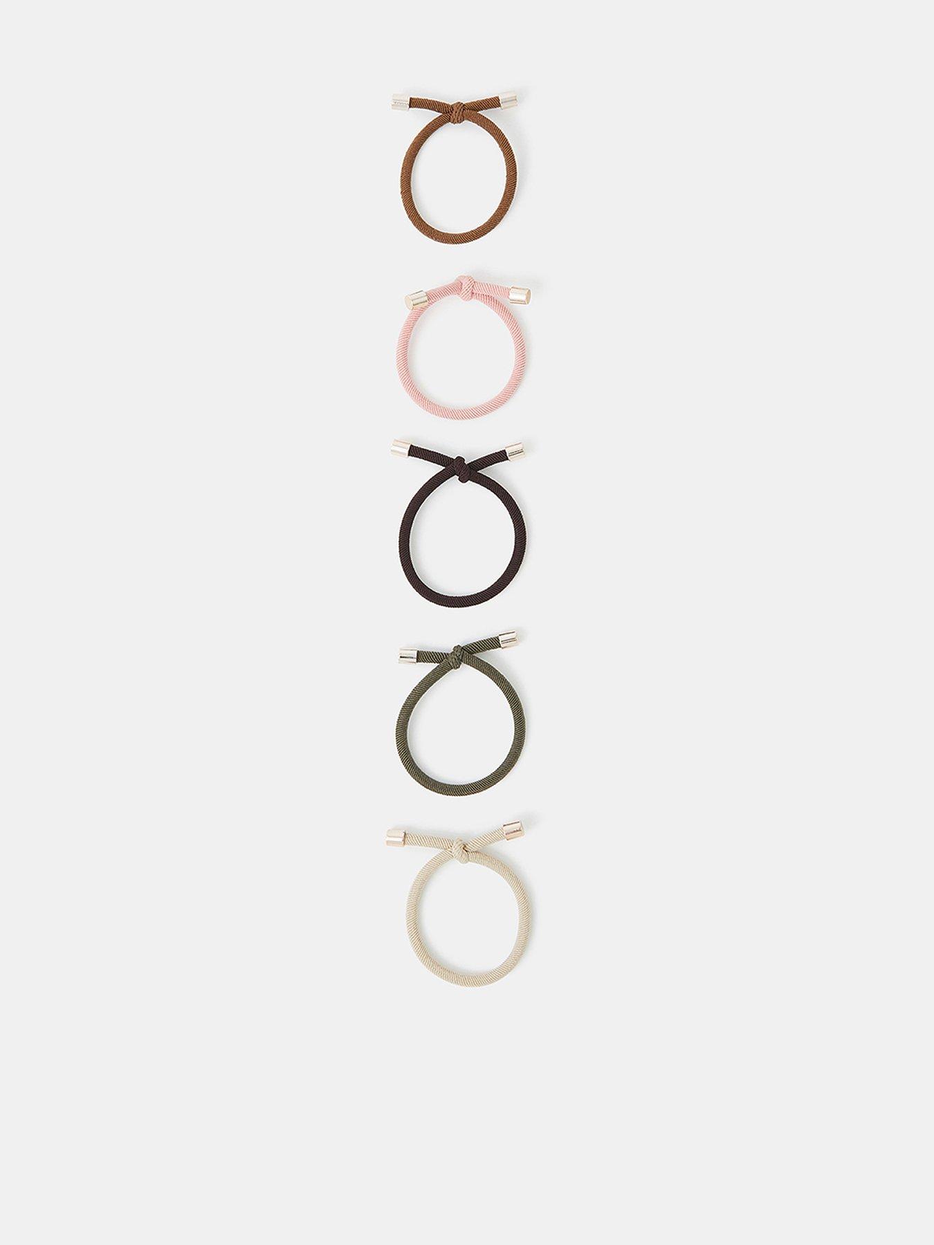 undefined 4-Pack Knot Cord Hair Bands - Multi