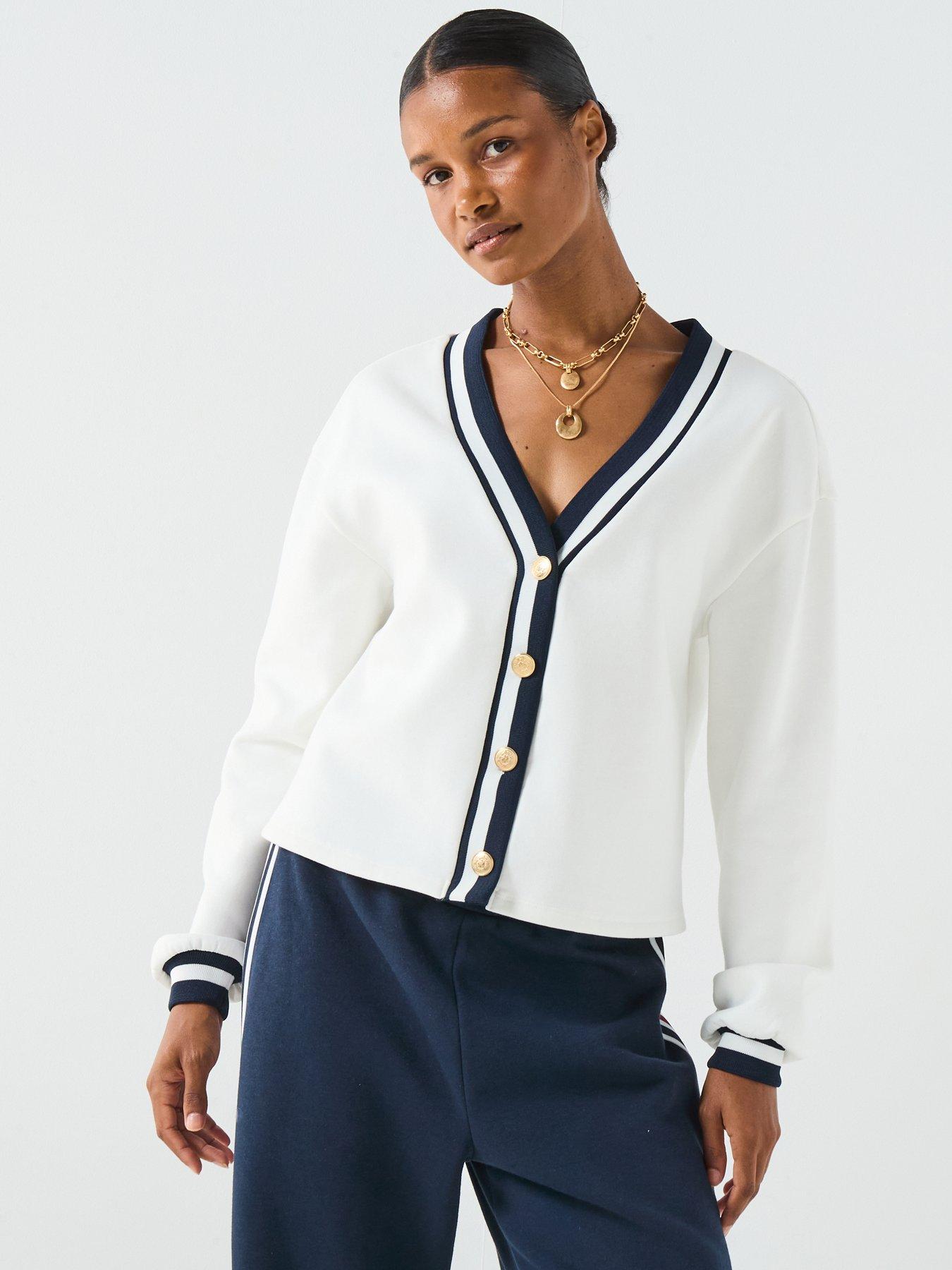 undefined Button Up Sweatshirt - Cream