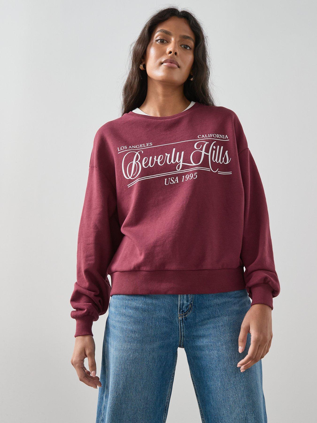 undefined Graphic Oversized Sweatshirt - Purple