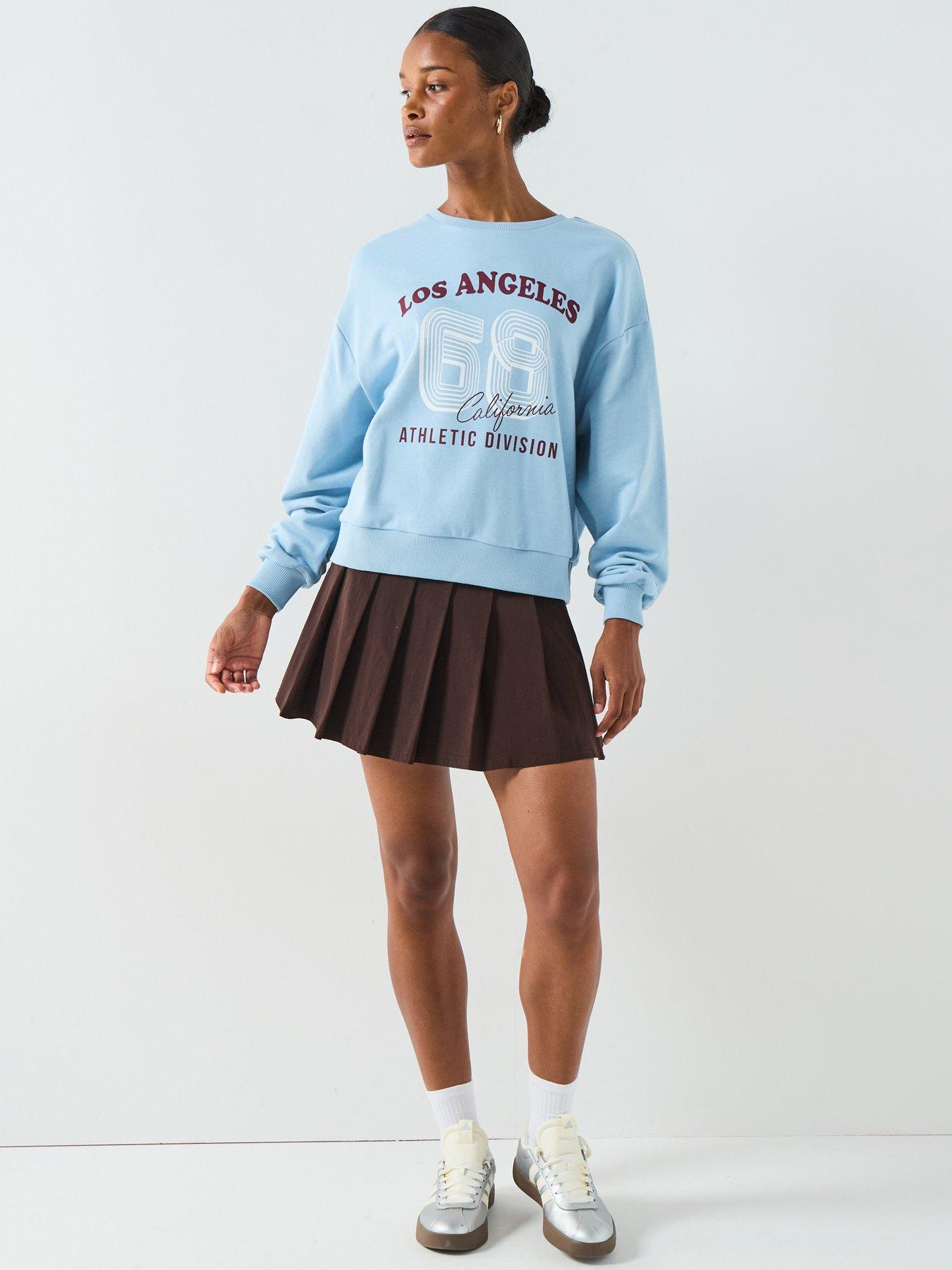 Image 3 of 6 of V by Very Graphic Oversized Sweatshirt - Blue