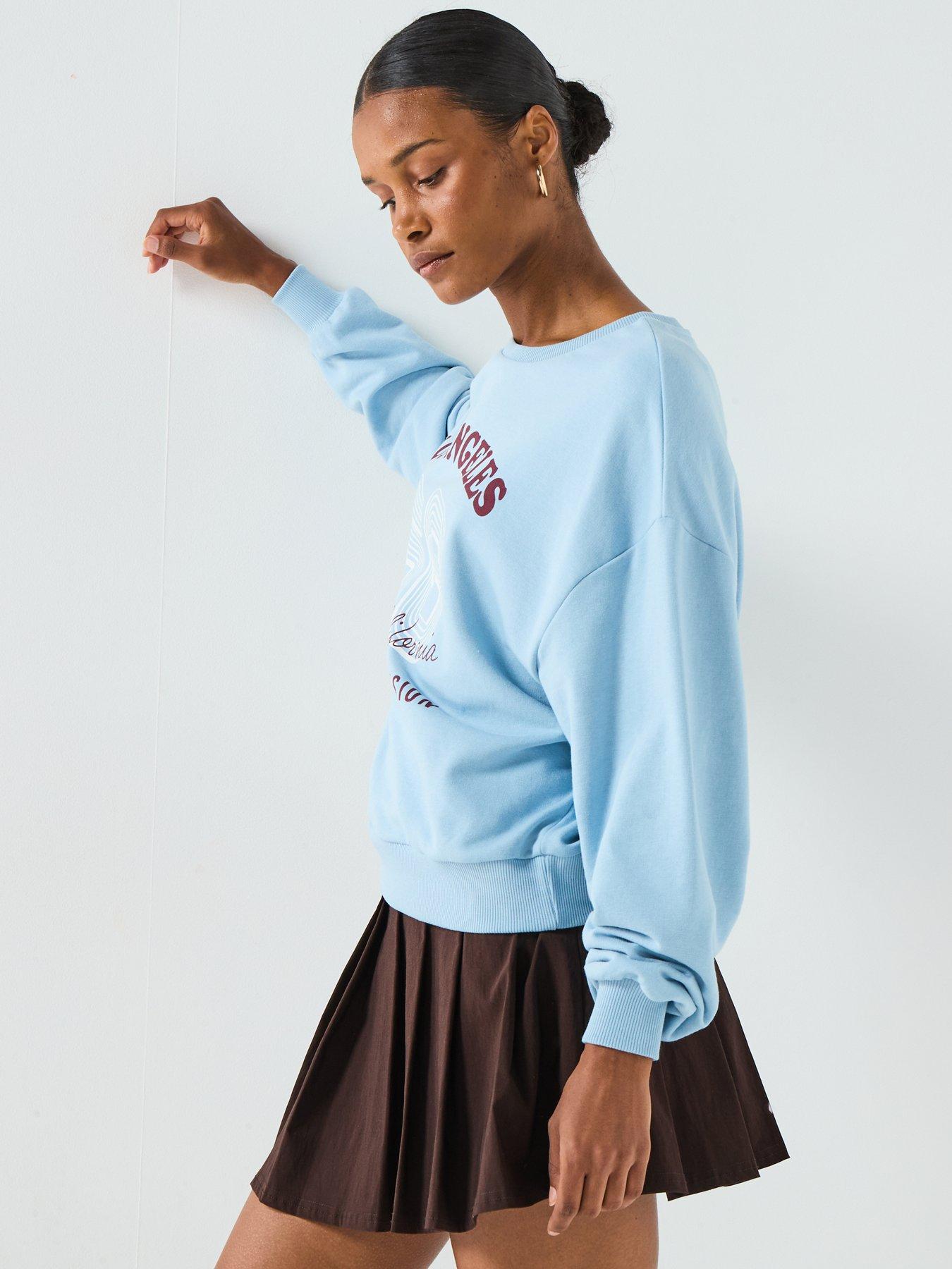 Image 6 of 6 of V by Very Graphic Oversized Sweatshirt - Blue