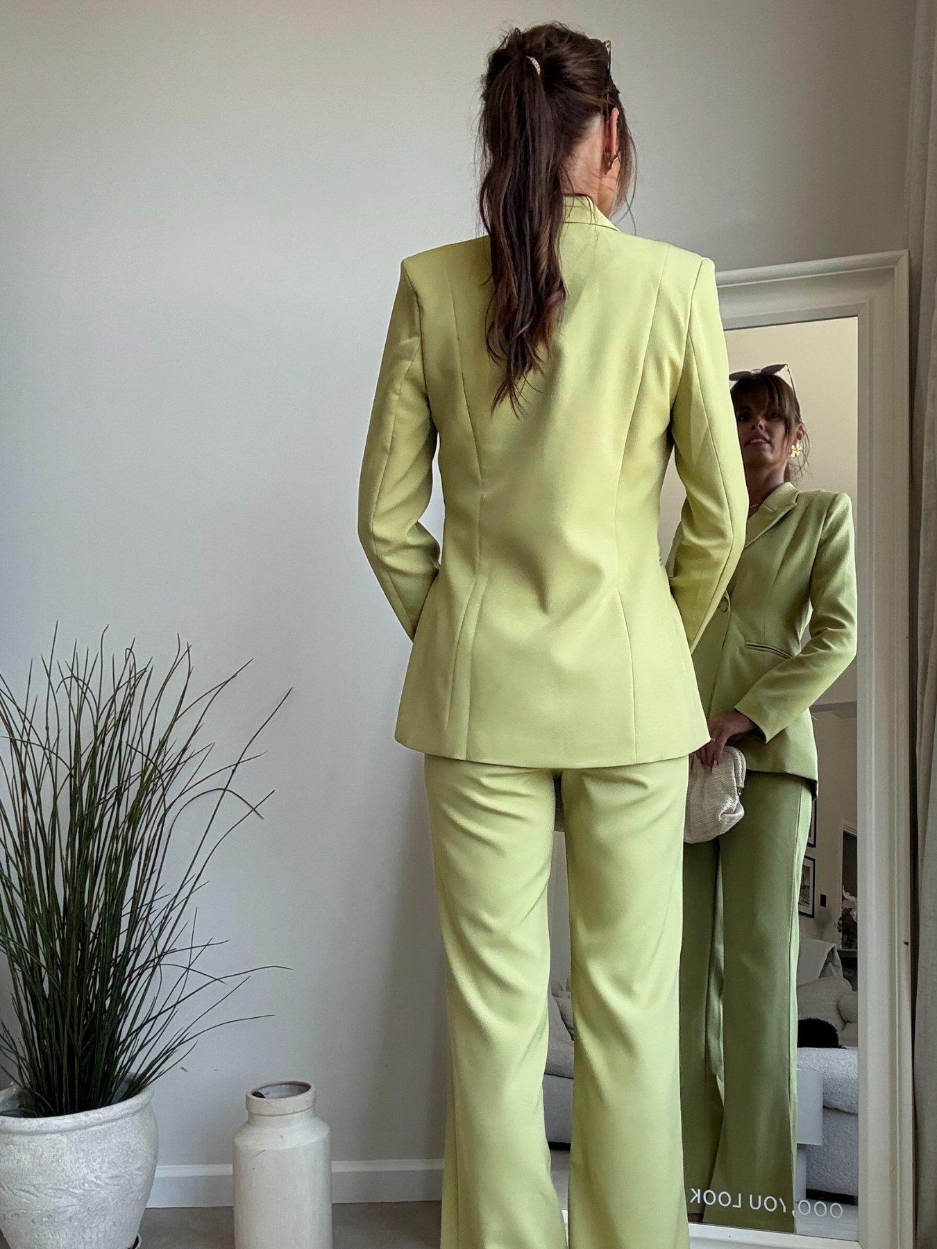 Image 2 of 5 of Style Cheat Double Breasted Blazer - Green