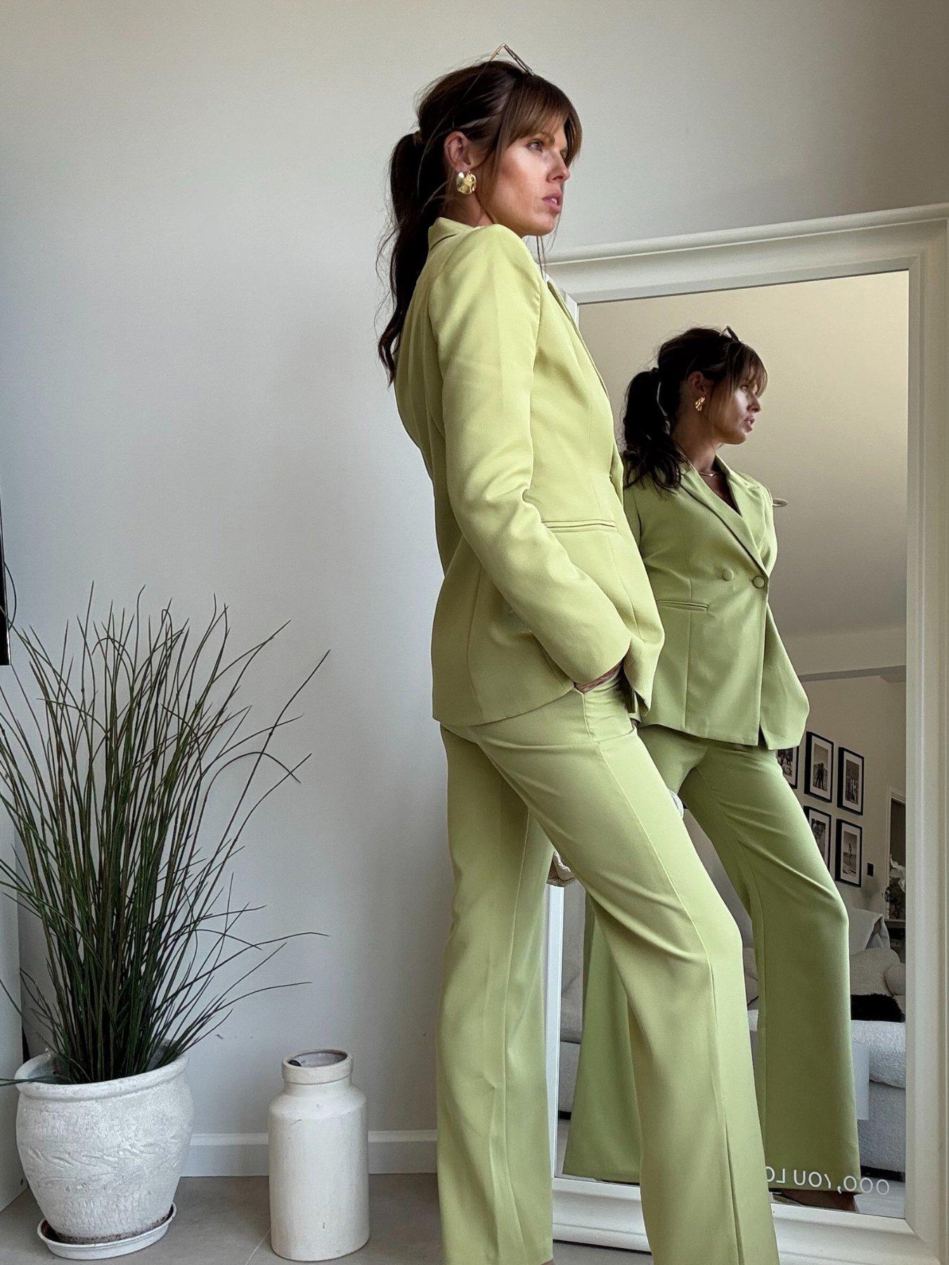 Image 4 of 5 of Style Cheat Double Breasted Blazer - Green