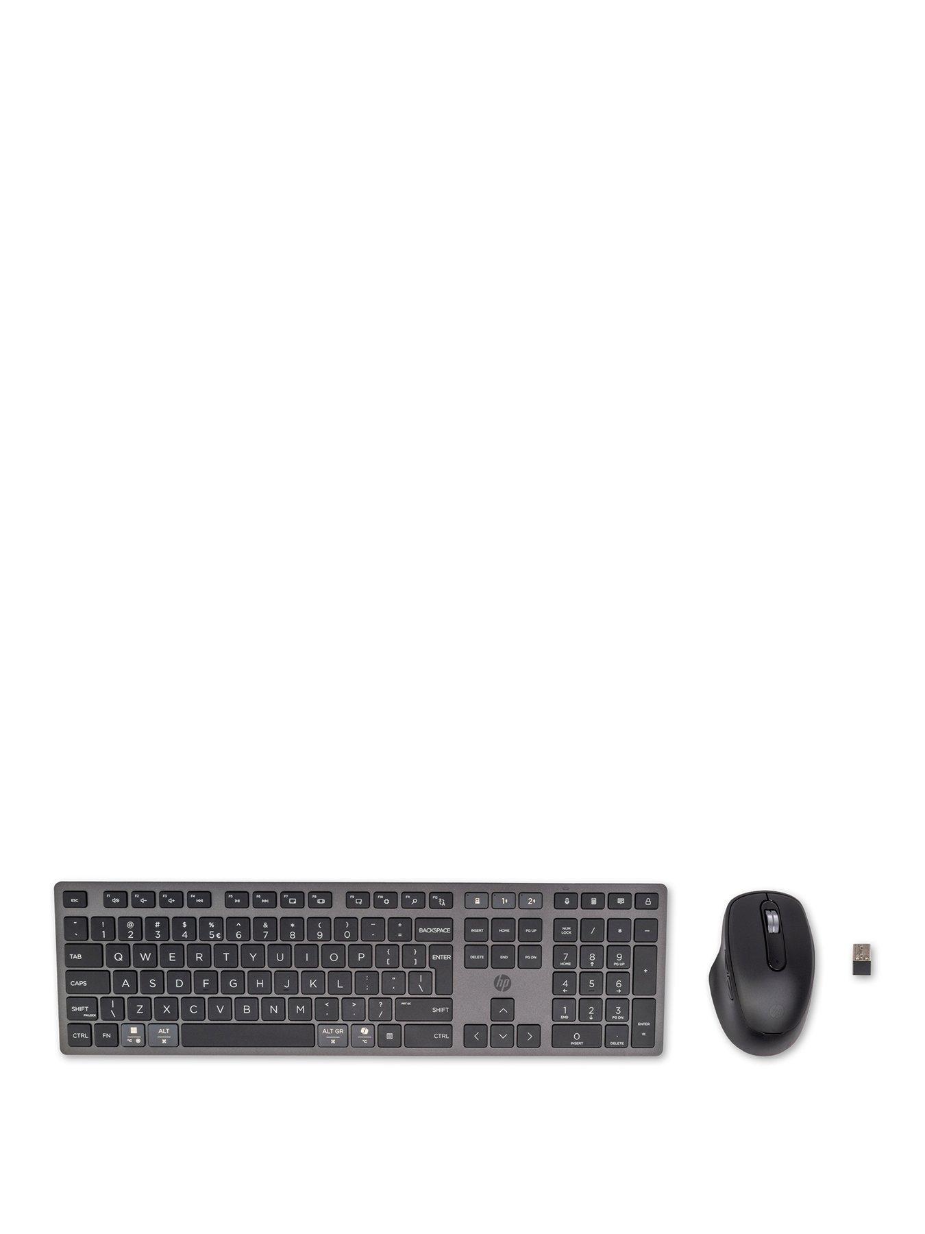 HP 720 Multi-Device Rechargeable Wireless Keyboard and Mouse Combo