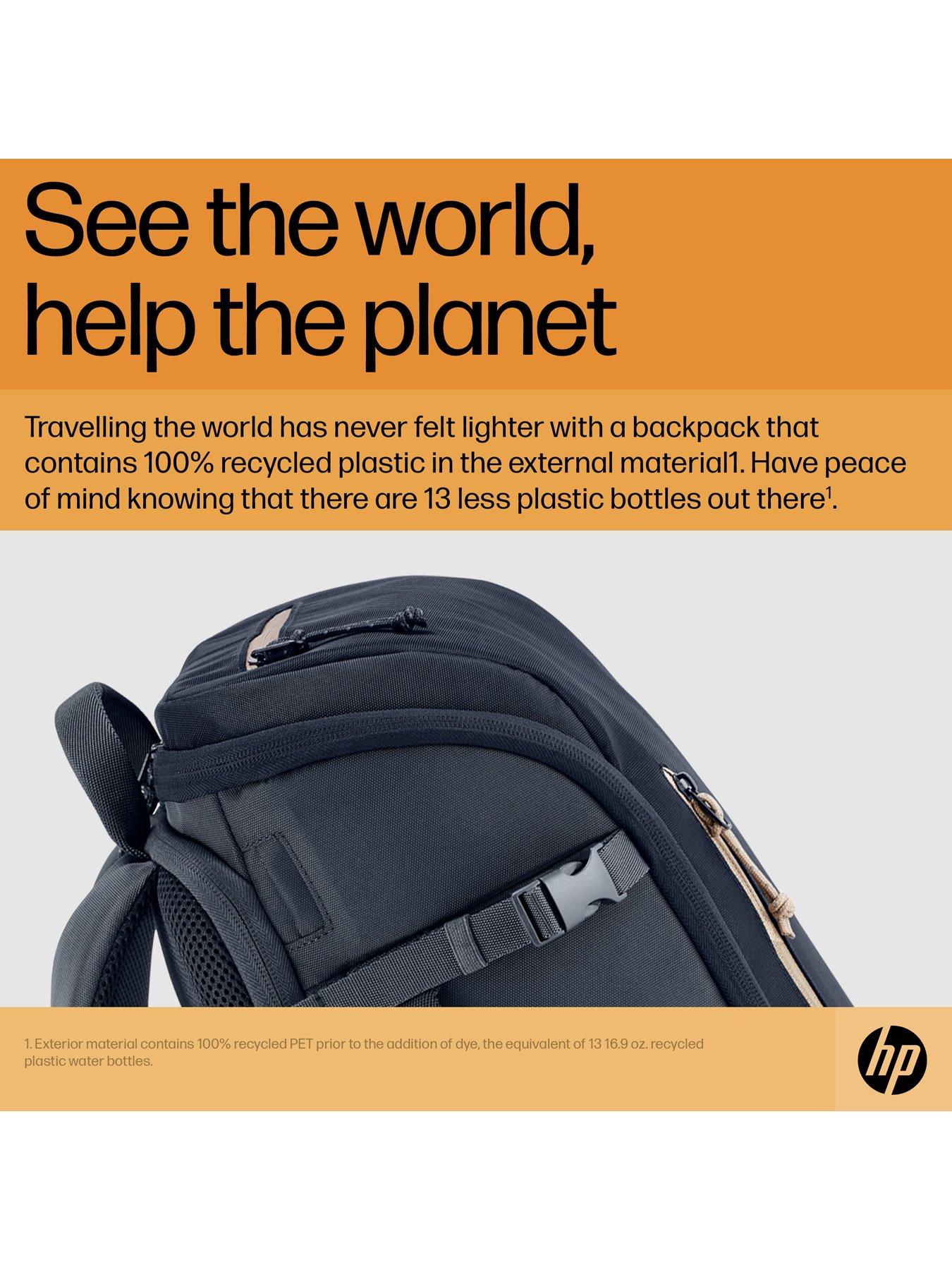  image of hp-travel-25-liter-156-blue-laptop-backpack