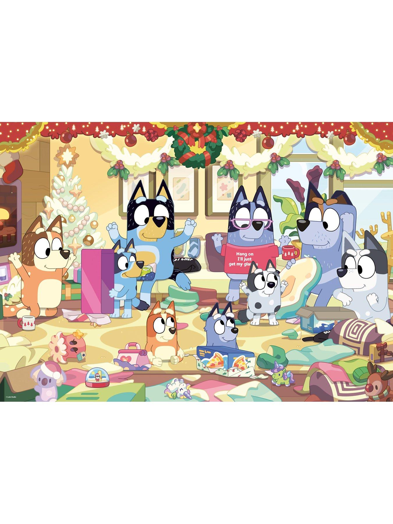 Image 2 of 4 of Bluey Christmas Giant Floor Puzzle, 24pc