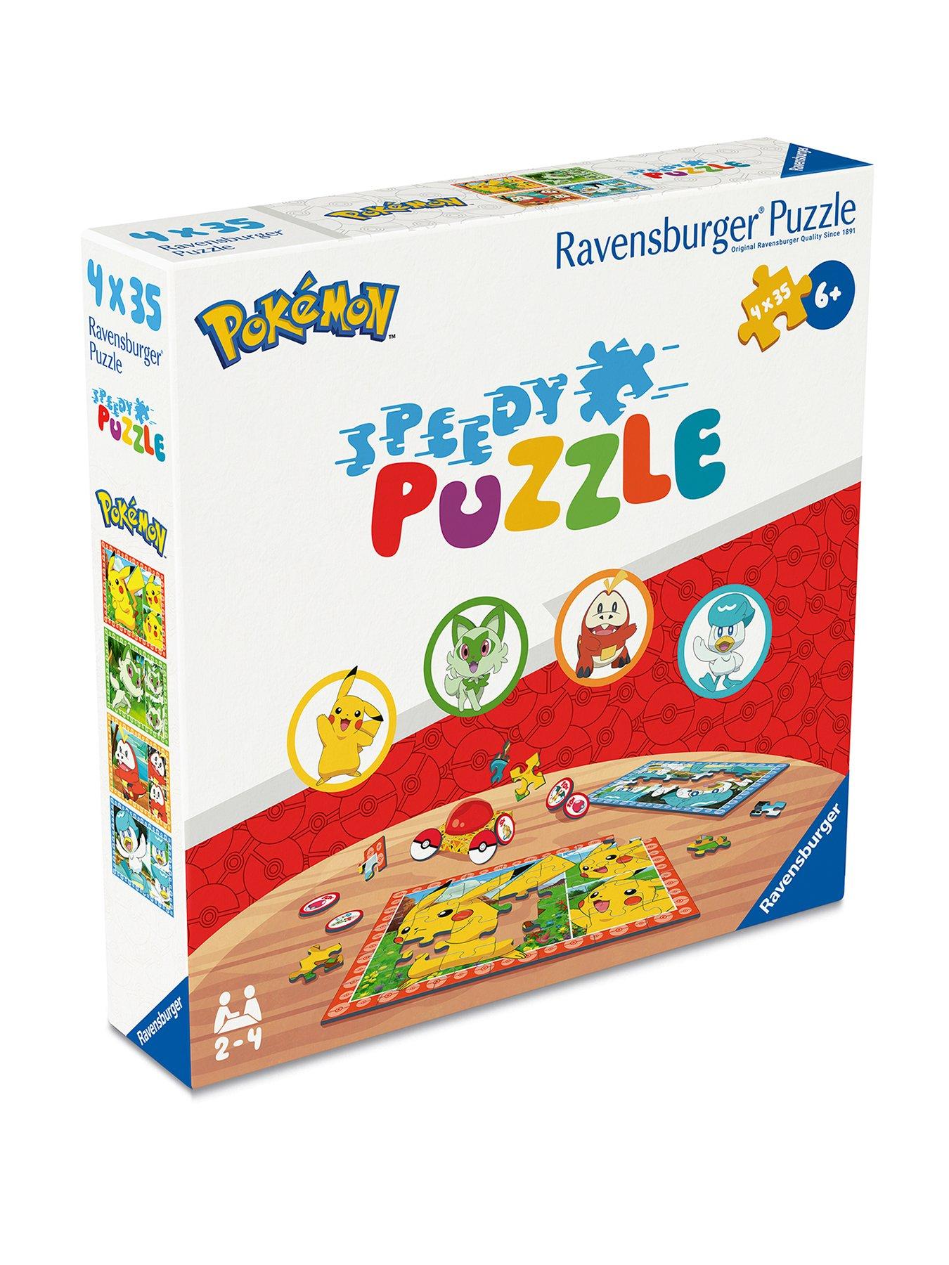 Pokemon Speedy Puzzle – 4x 35-Piece Jigsaw Puzzle Speed Challenge Game