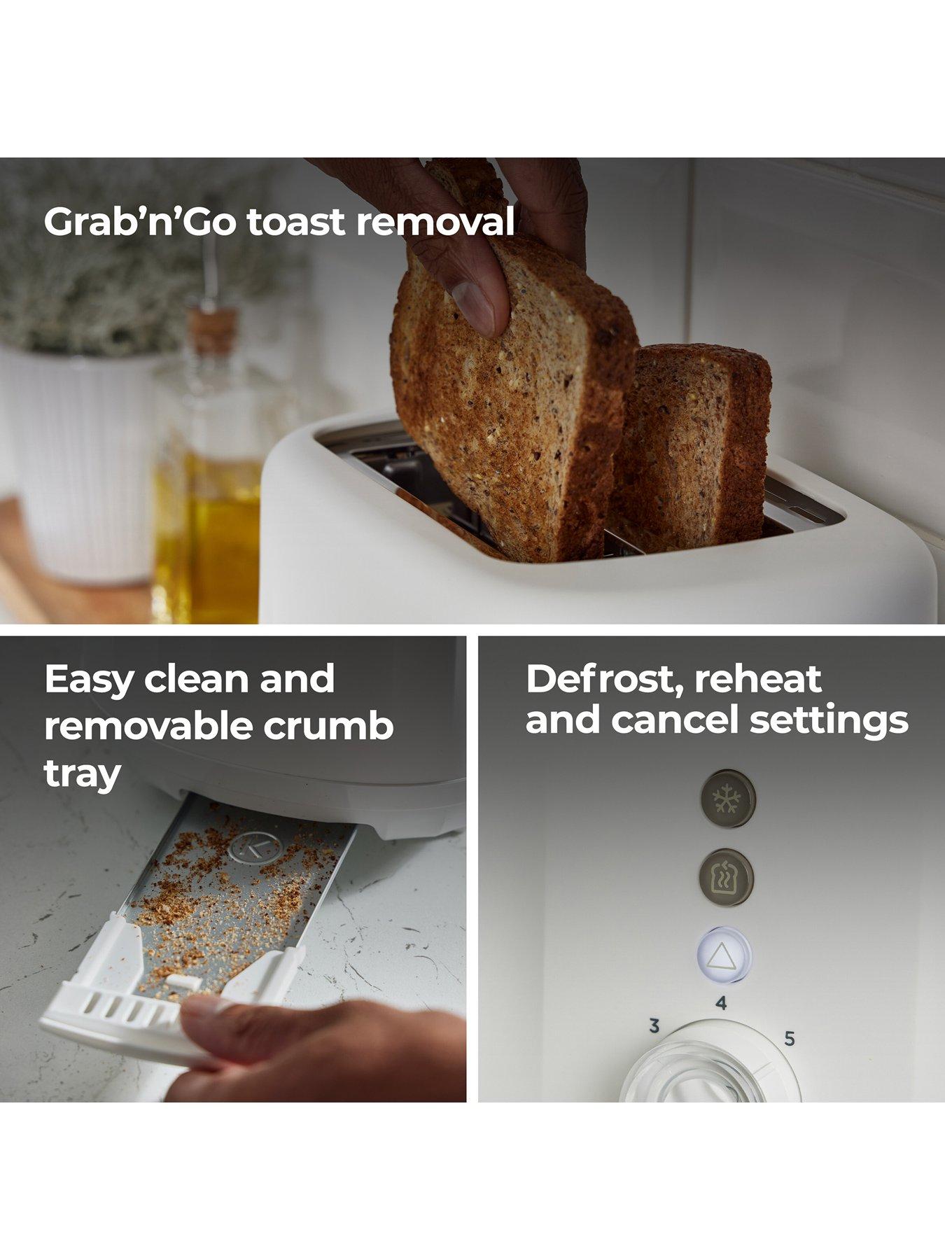 Image 4 of 7 of Kenwood Ripple Toaster - White