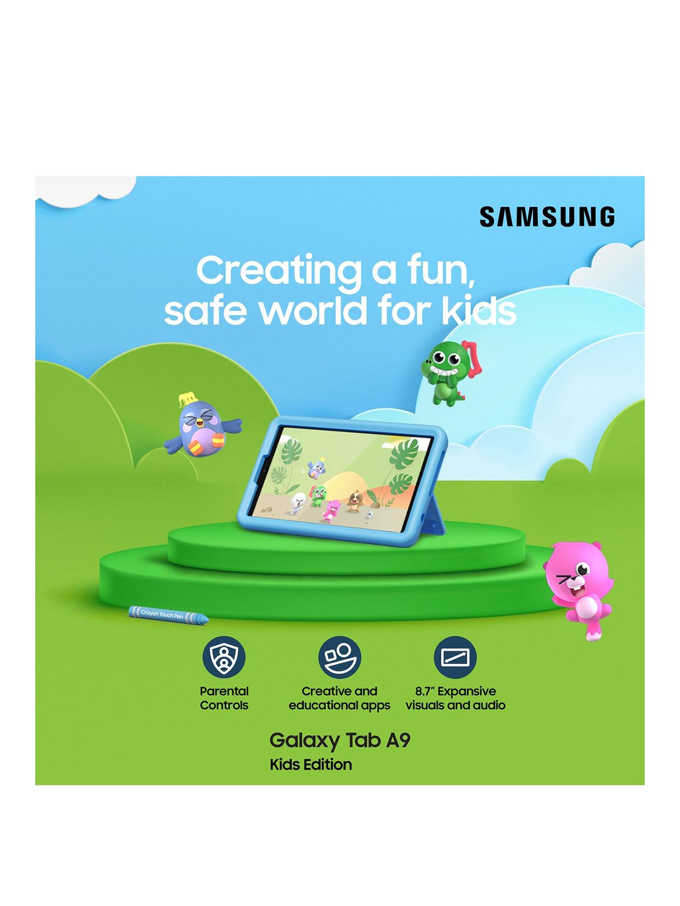 Image 2 of 8 of Samsung Galaxy Tab A9+ 11-inch WiFi 64GB -&nbsp;Navy with Kids Case