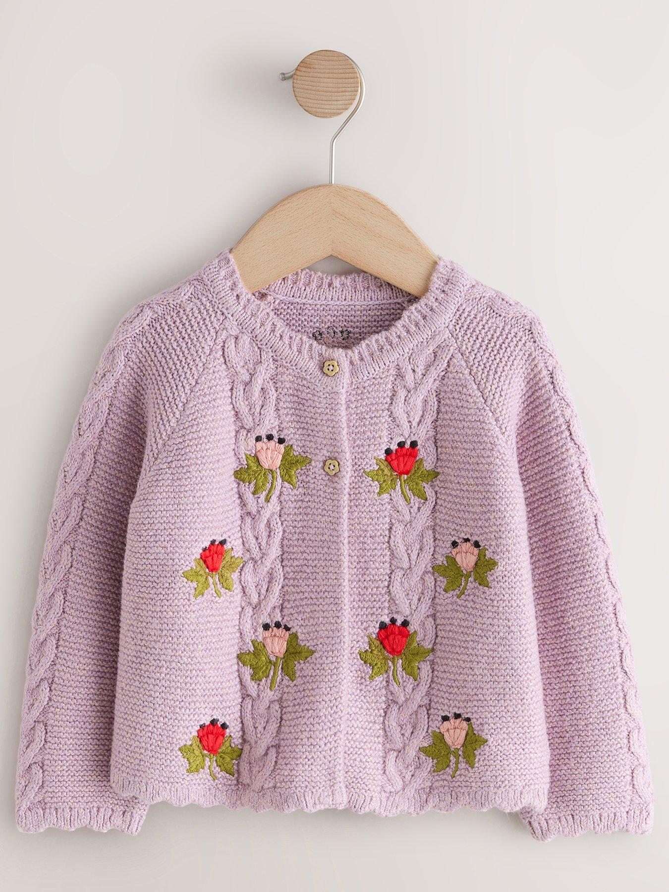 Cath Kidston Younger Girls Cardigan - Purple