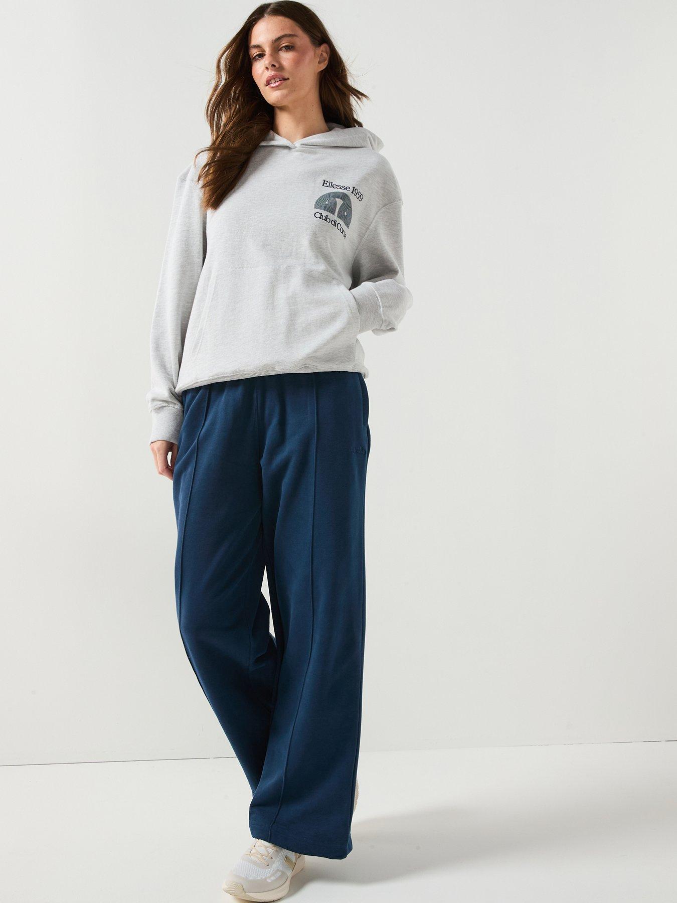  image of ellesse-womens-club-di-corsa-hoodie-light-grey