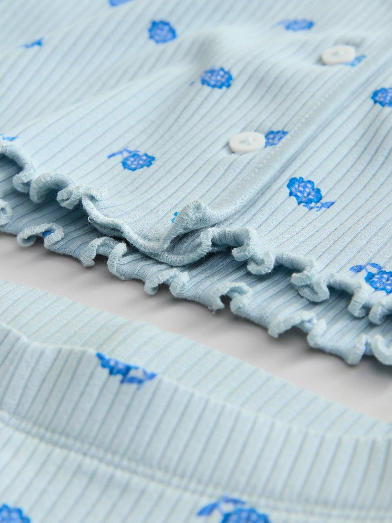 Image 3 of 4 of Cath Kidston Younger Girls Ribbed Legging And Cardigan Set - Blue