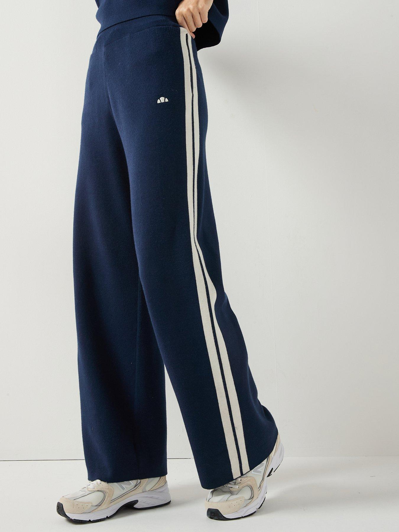 Ellesse Womens Niantellos Wide Leg Knitted Jogger - Navy