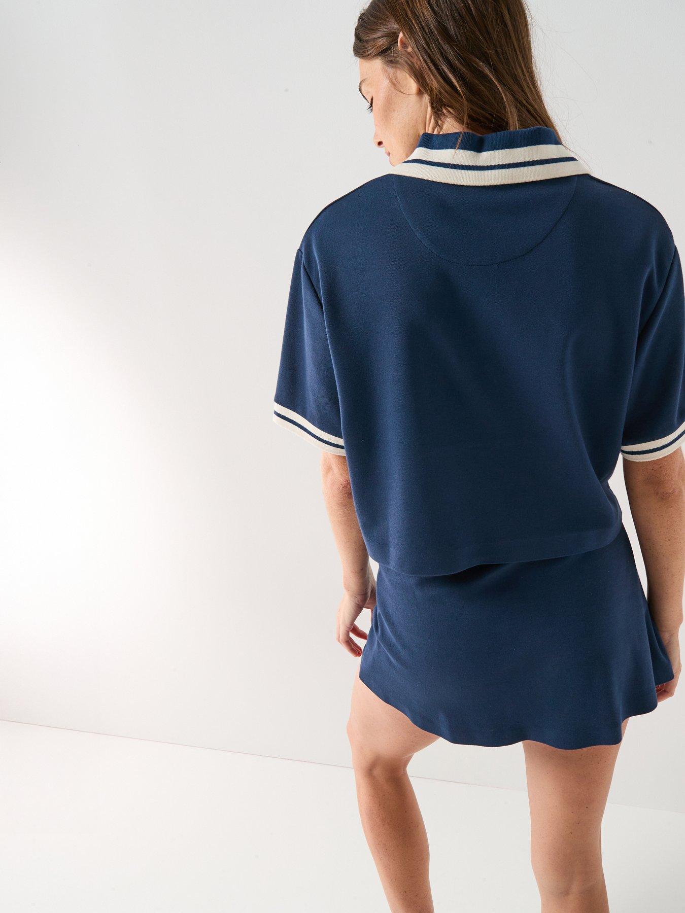 Image 2 of 6 of Ellesse Womens Fernie Polo Shirt - Navy - Blue