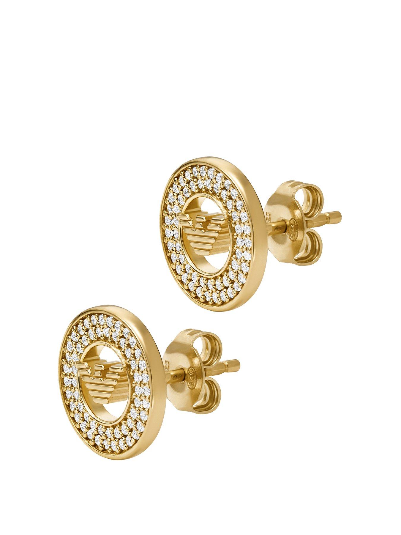 undefined Women's Gold-Tone Sterling Silver Stud Earrings, EG3629710