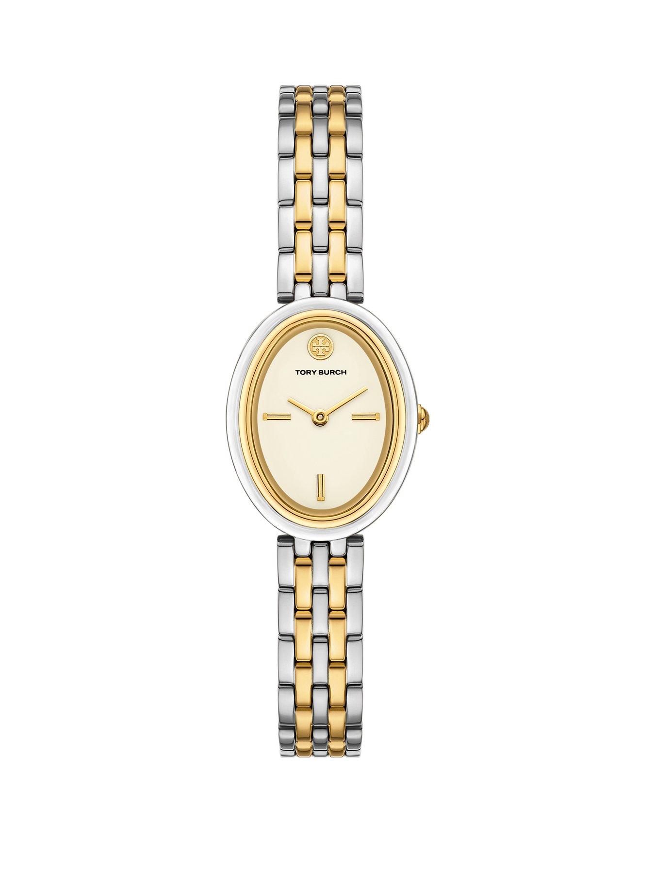 undefined Women's Oval Two-Hand, Two-Tone Stainless Steel Watch, TBW6033