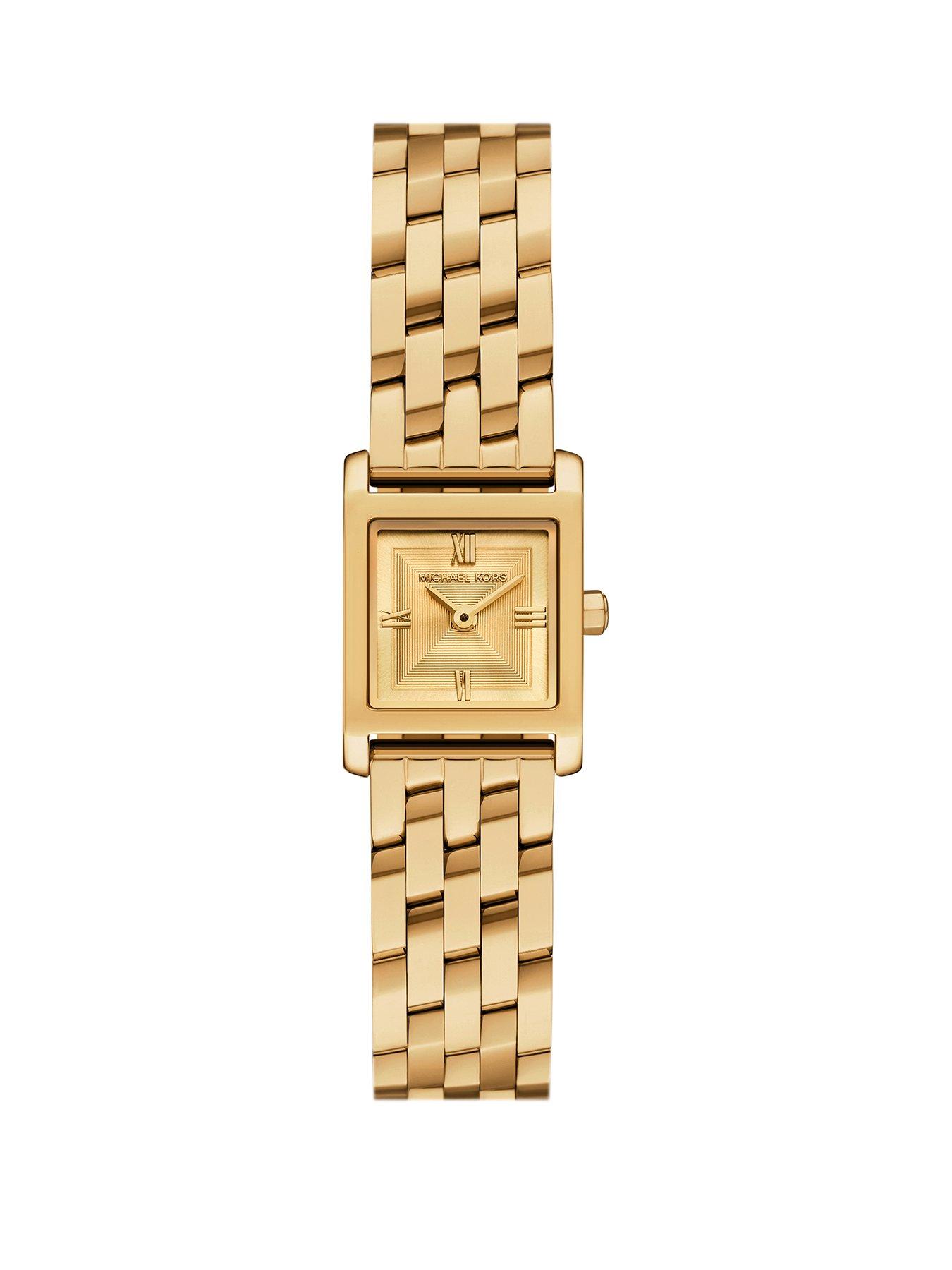 Michael Kors Women's Georgie Two-Hand Gold-Tone Stainless Steel Watch, MK4931