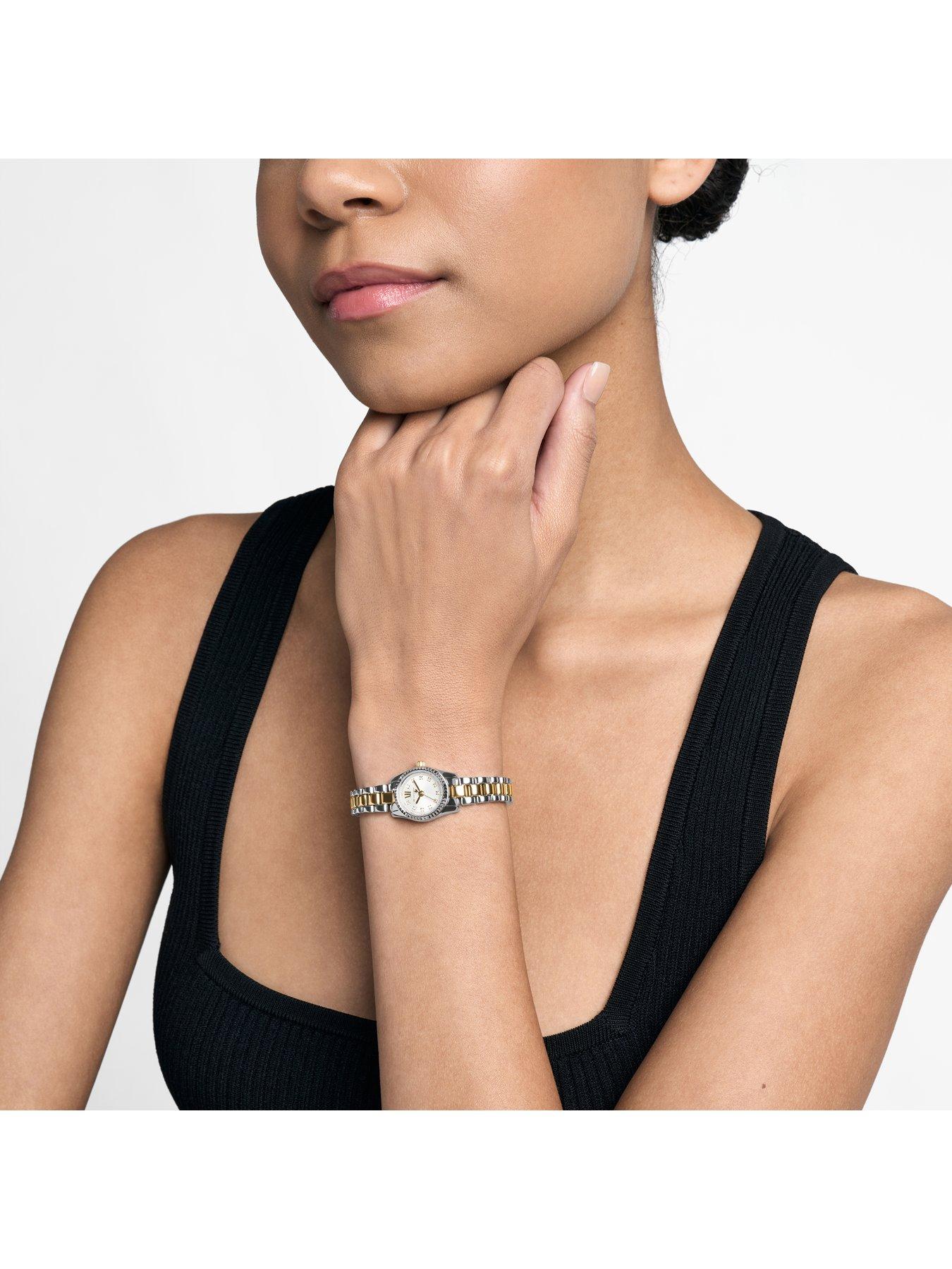 Image 3 of 6 of Michael Kors Women's Lexington Three-Hand Two-Tone Stainless Steel Watch, MK4903