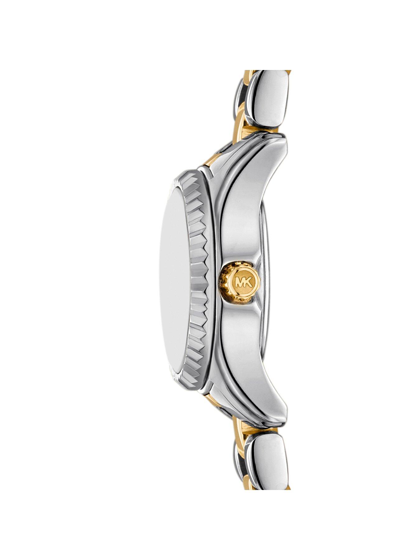 Image 4 of 6 of Michael Kors Women's Lexington Three-Hand Two-Tone Stainless Steel Watch, MK4903