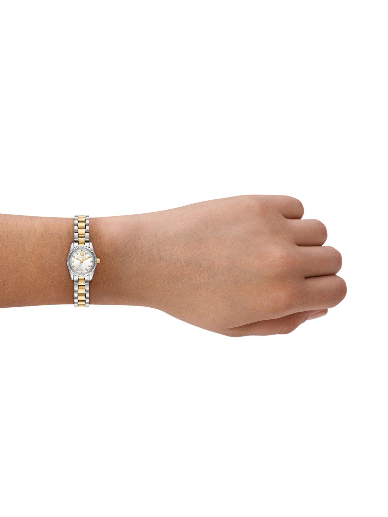 Image 5 of 6 of Michael Kors Women's Lexington Three-Hand Two-Tone Stainless Steel Watch, MK4903