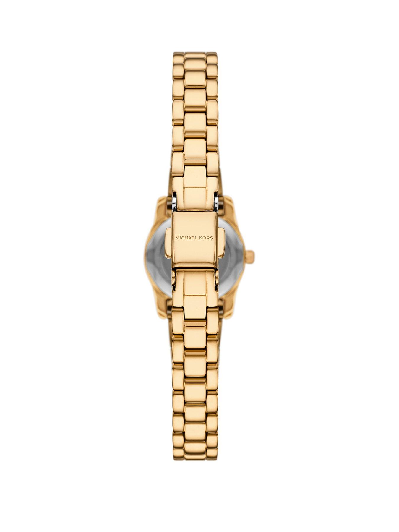 Image 2 of 5 of Michael Kors Women's Lexington Three-Hand, Gold-Tone Stainless Steel Watch, MK4862