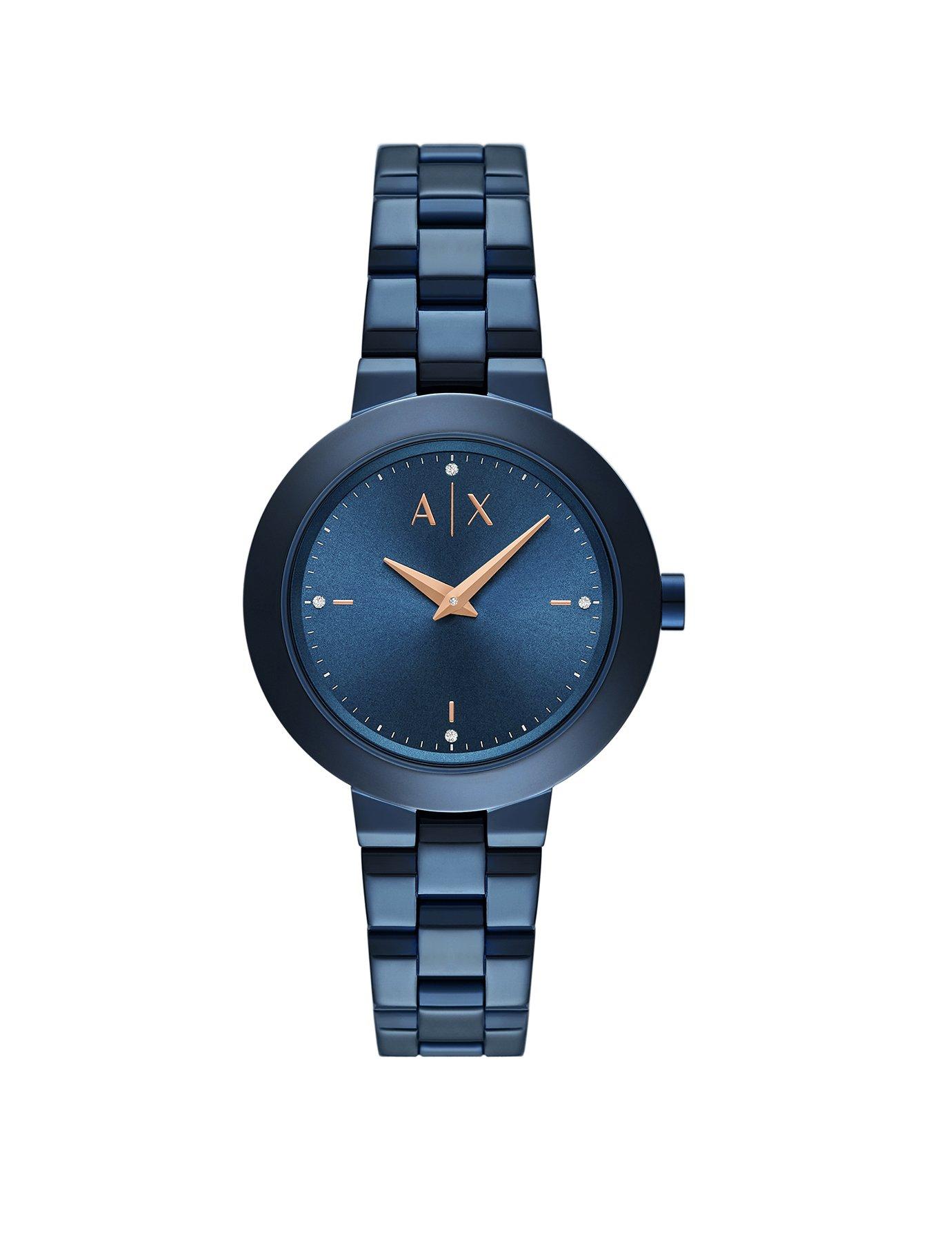 Image 1 of 6 of Armani Exchange Women's 2-Hand Ocean Stainless Steel Watch Ax5175 - Blue