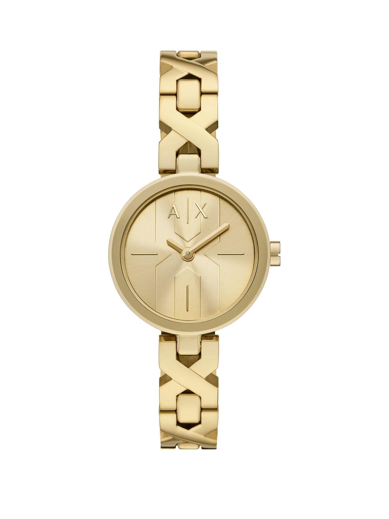 undefined Women's Two-Hand Stainless Steel Watch Ax5831 - Gold