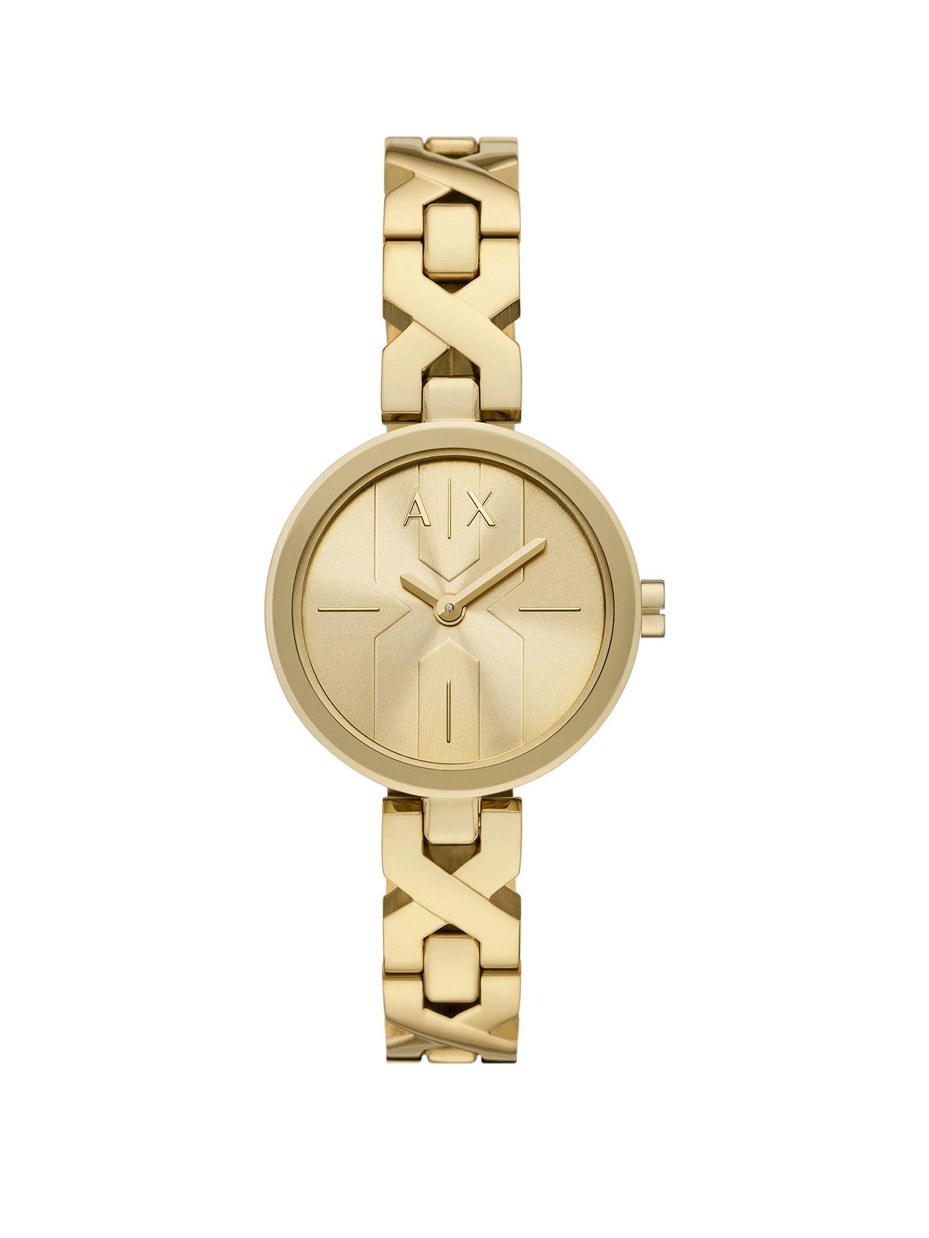 Image 1 of 6 of Armani Exchange Women's Two-Hand Stainless Steel Watch Ax5831 - Gold