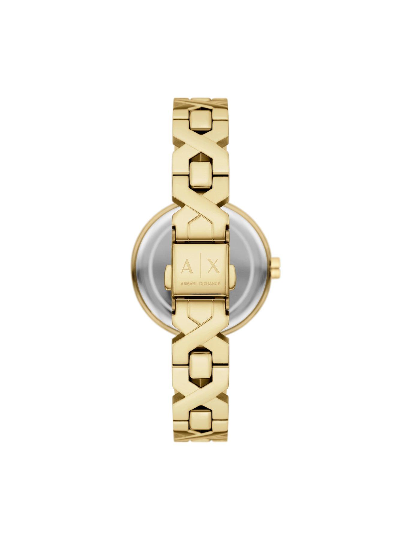 Image 2 of 6 of Armani Exchange Women's Two-Hand Stainless Steel Watch Ax5831 - Gold