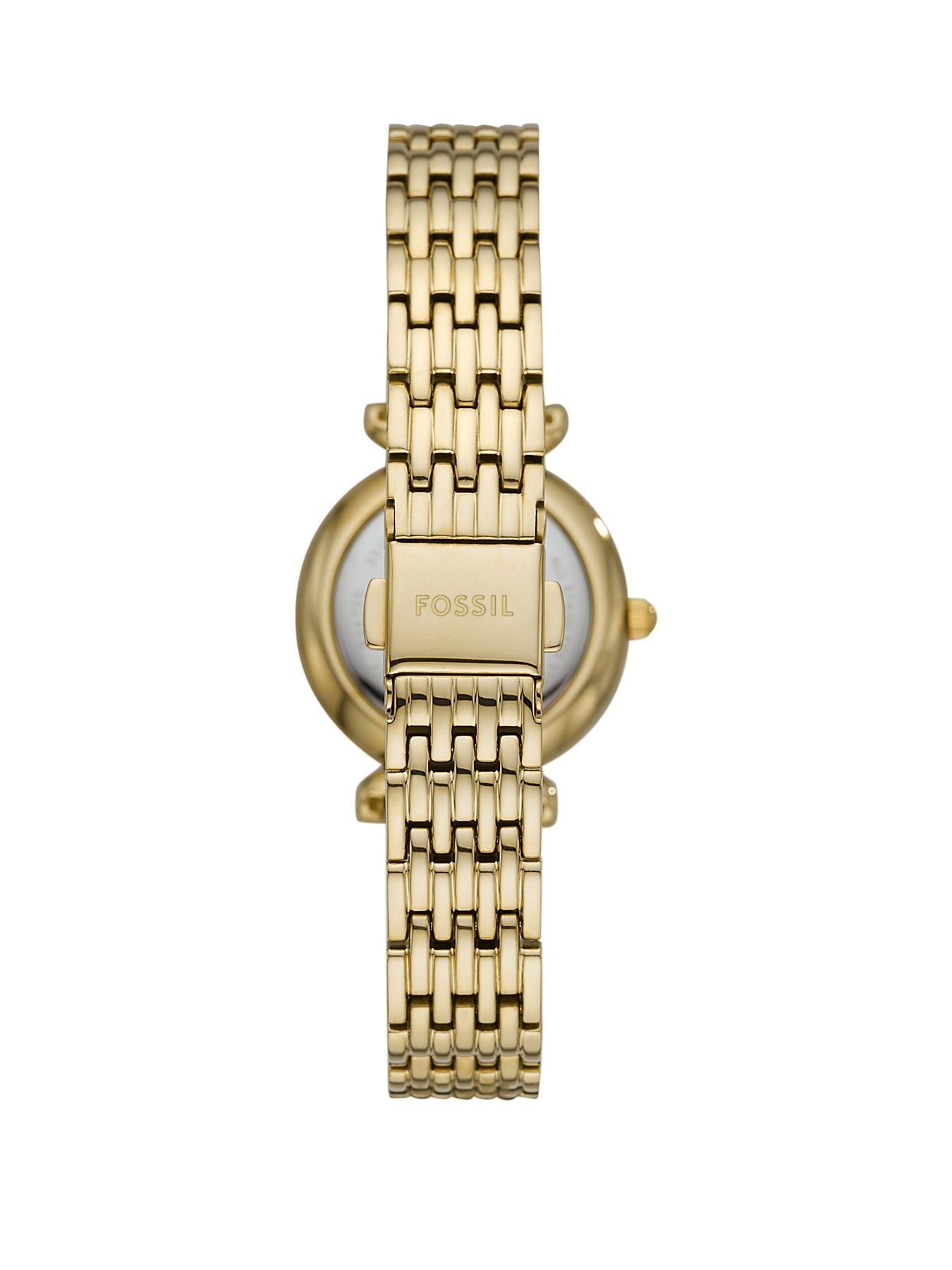 Image 2 of 7 of Fossil Women's Carlie Three-Hand, Gold-Tone Stainless Steel Watch, ES4735