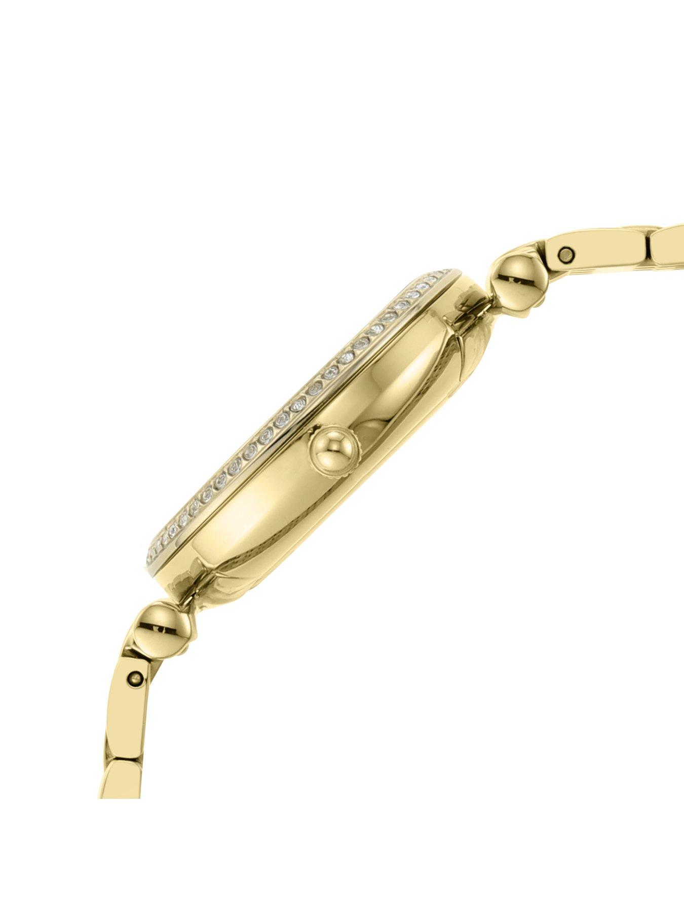 Image 6 of 7 of Fossil Women's Carlie Three-Hand, Gold-Tone Stainless Steel Watch, ES4735