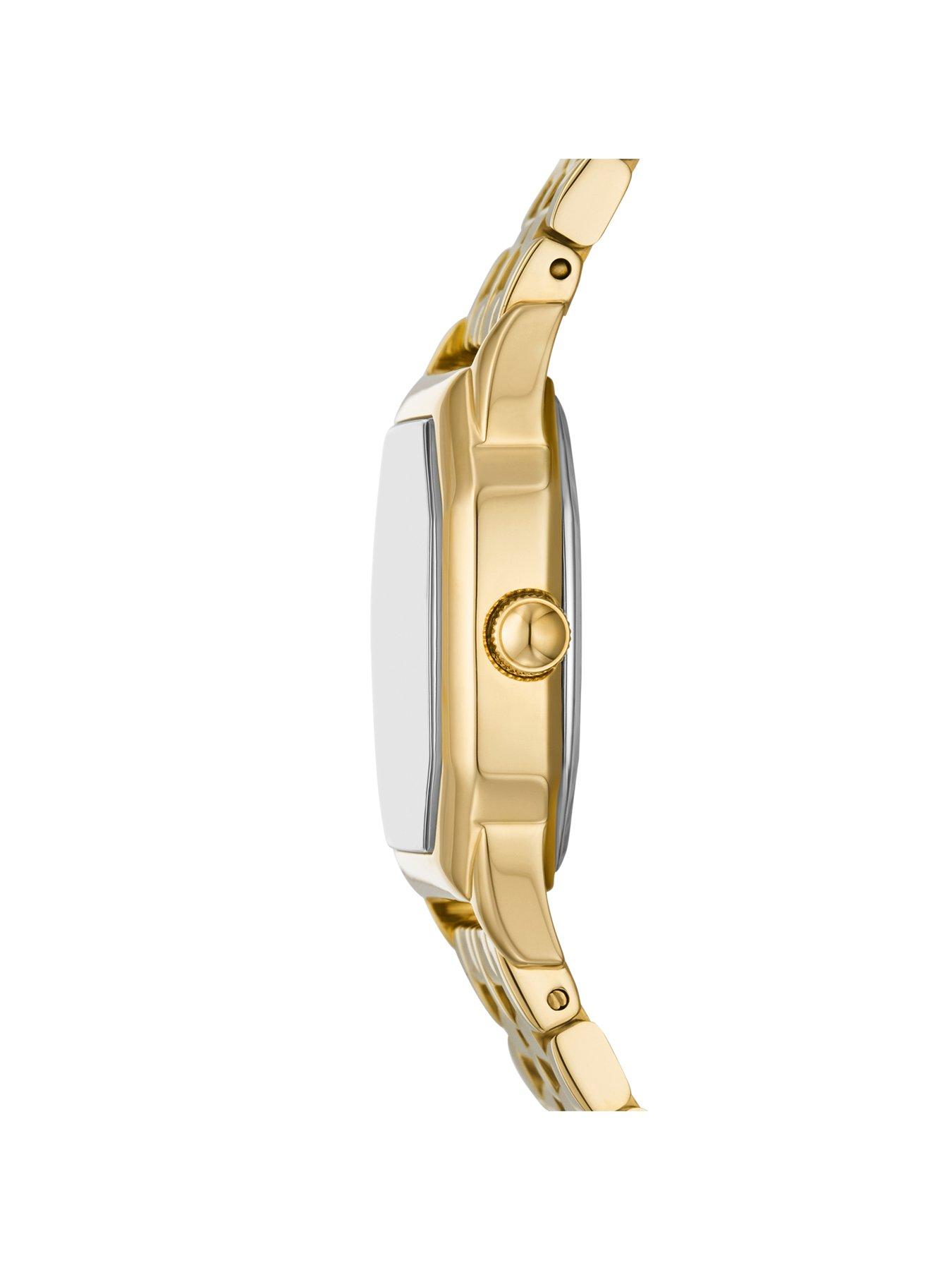 Image 3 of 3 of Fossil Women's Harlow Three-Hand, Gold-Tone Stainless Steel Watch, ES5361