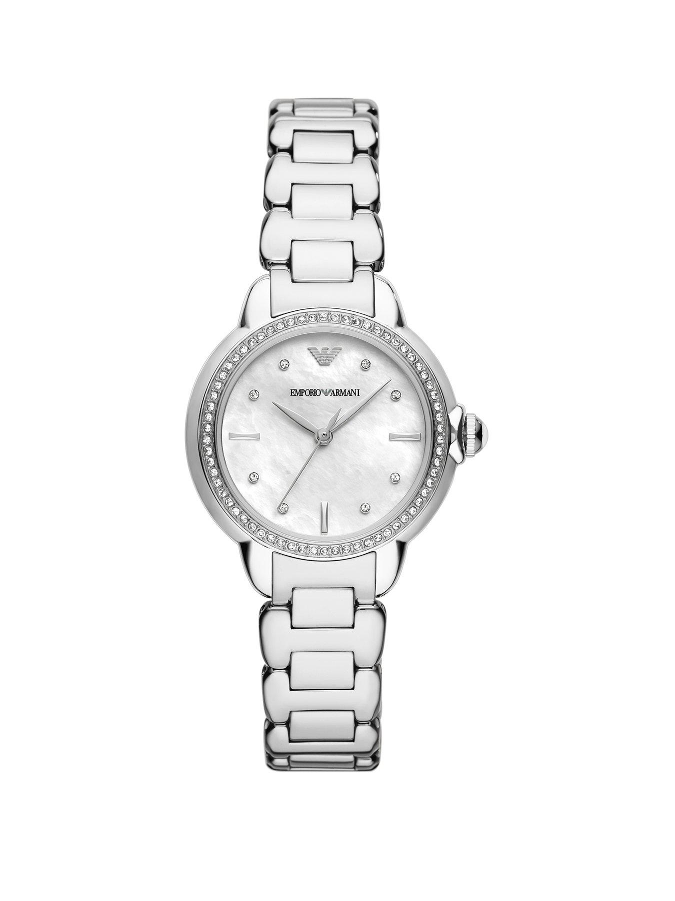 undefined Women's Three-Hand, Stainless Steel Watch, Ar11596 - Silver