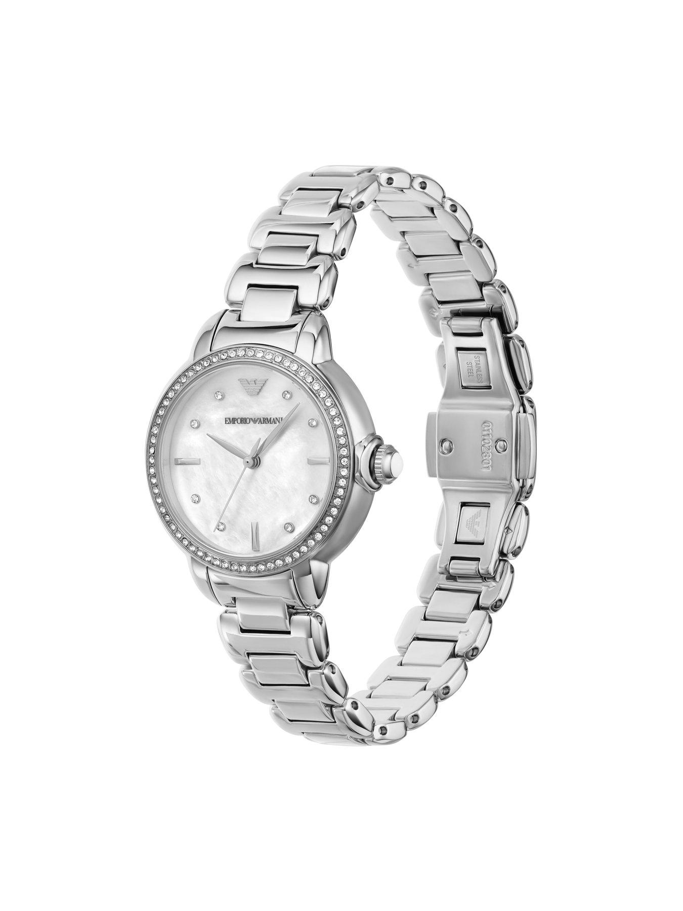 Image 5 of 6 of Emporio Armani Women's Three-Hand, Stainless Steel Watch, Ar11596 - Silver