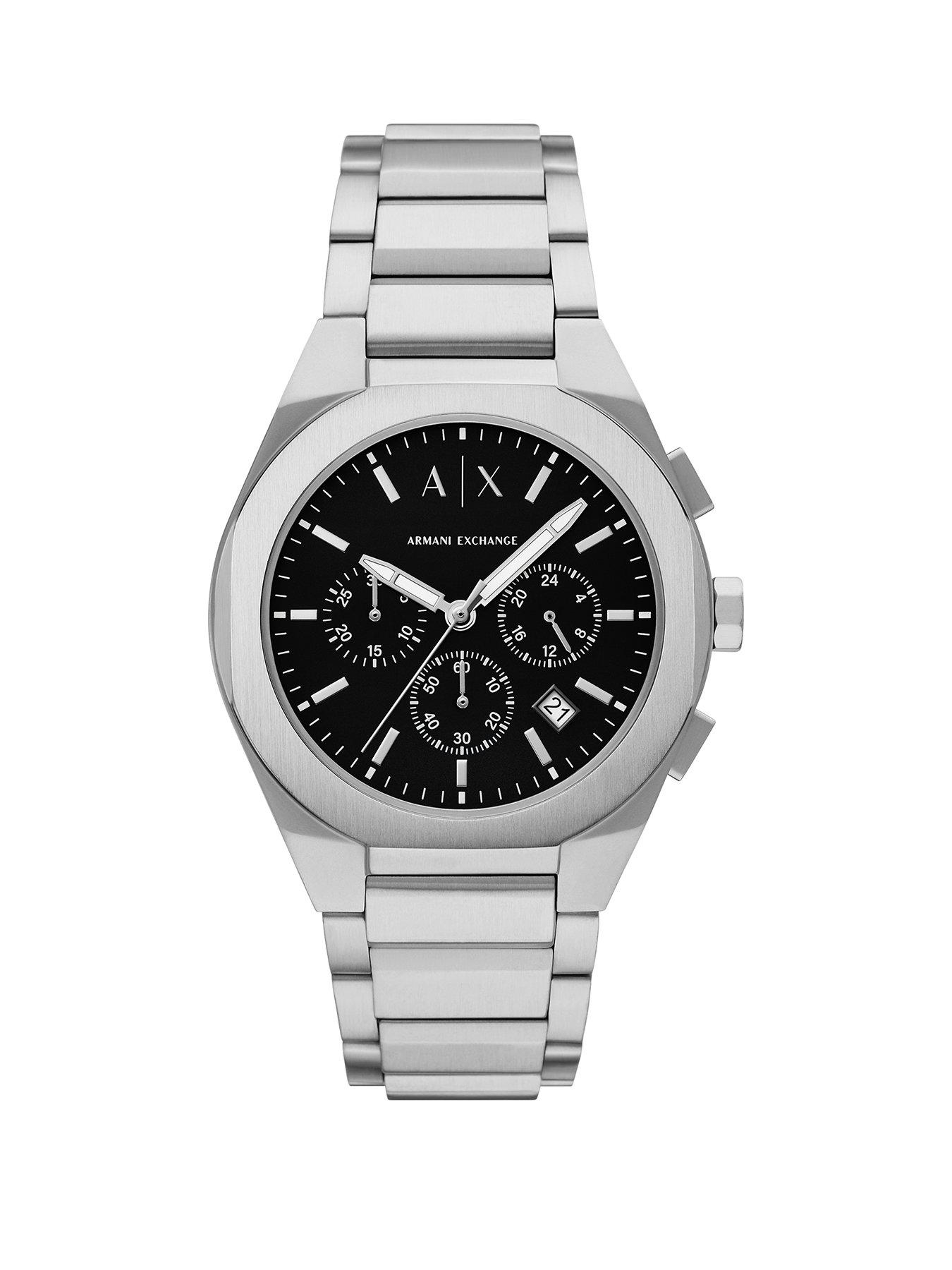 undefined Men's Chronograph Stainless Steel Watch Ax4186 - Silver