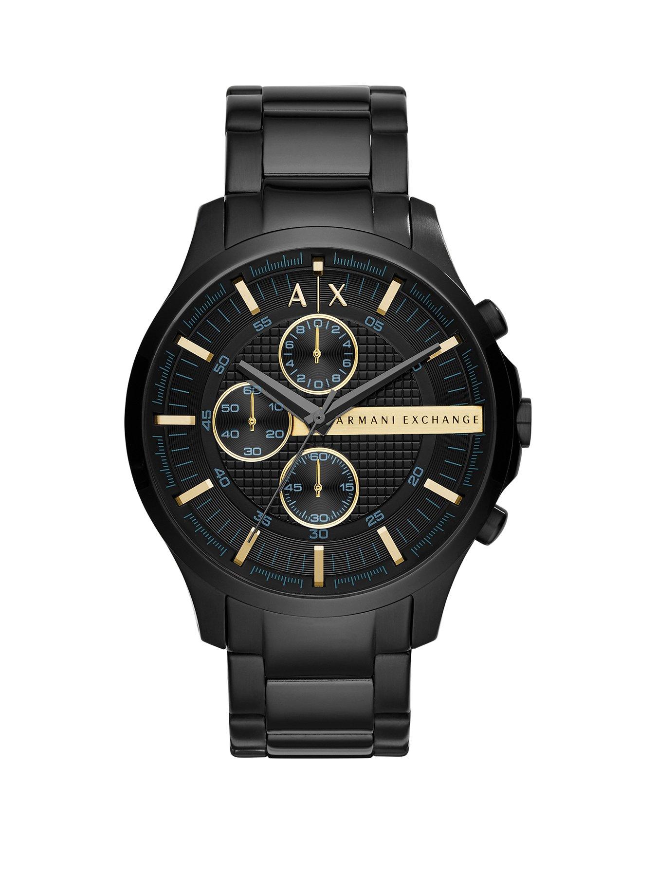 Image 1 of 6 of Armani Exchange Chronograph Black Watch