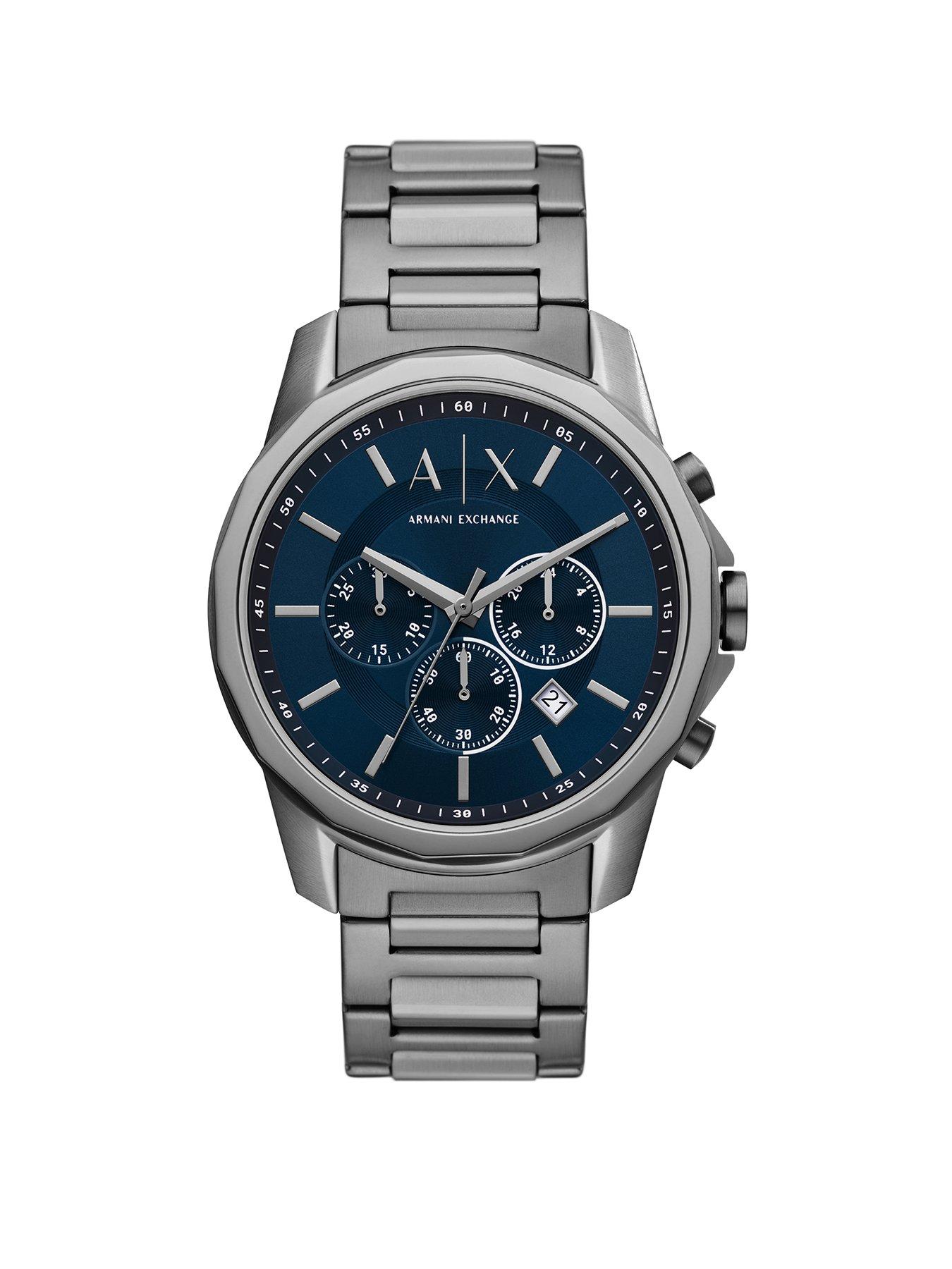 undefined Men's Chronograph Tone Stainless Steel Watch Ax1731 - Gunmetal