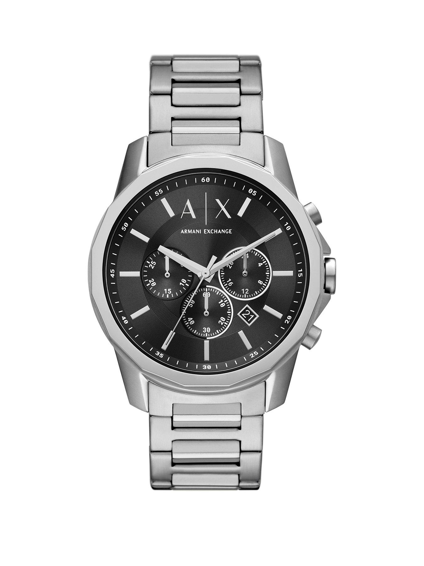 undefined Men's Chronograph Stainless Steel Watch Ax1720 - Silver