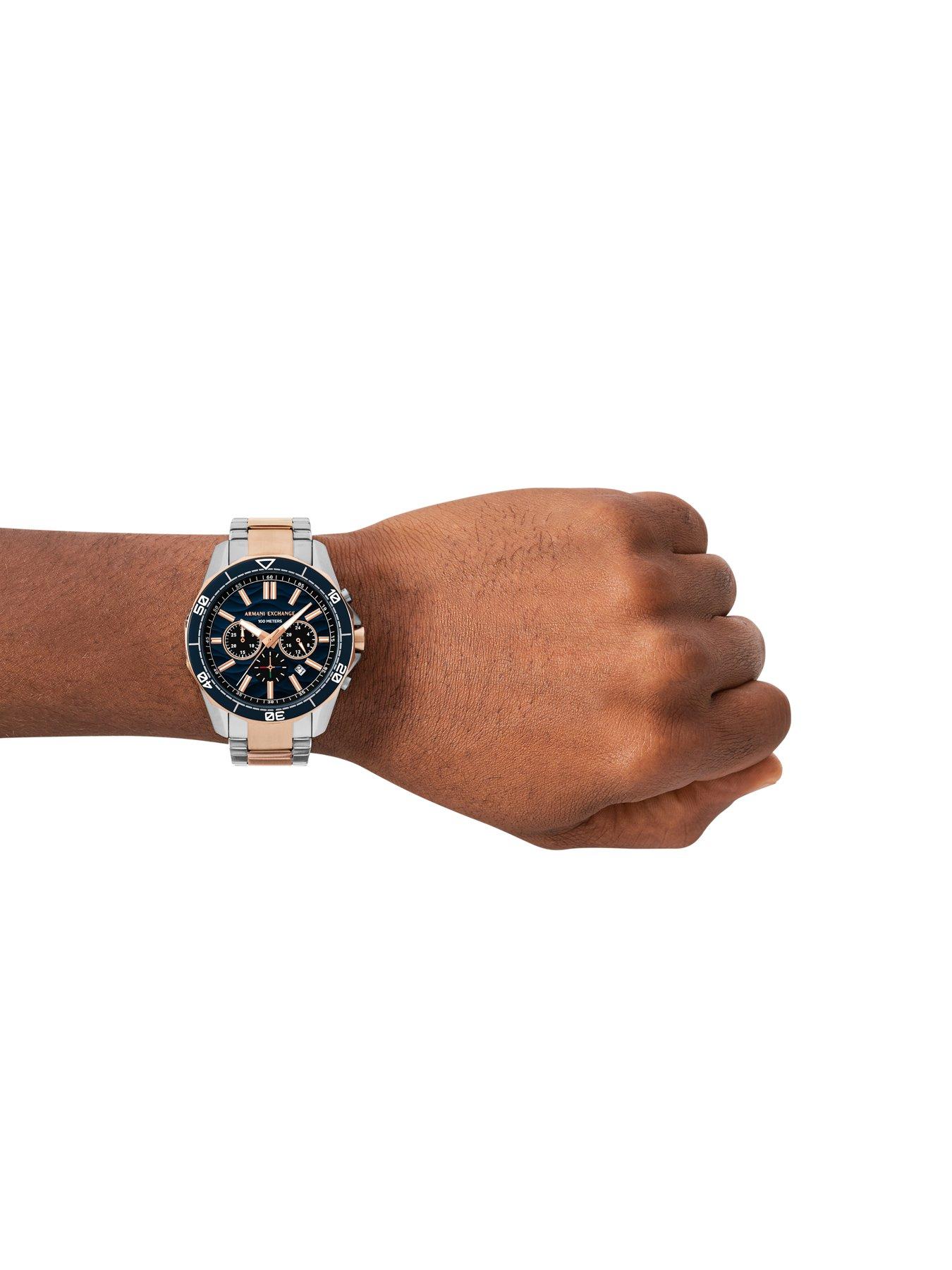 Image 3 of 6 of Armani Exchange Men's Chronograph 2-Tone Stainless Steel Watch Ax1965