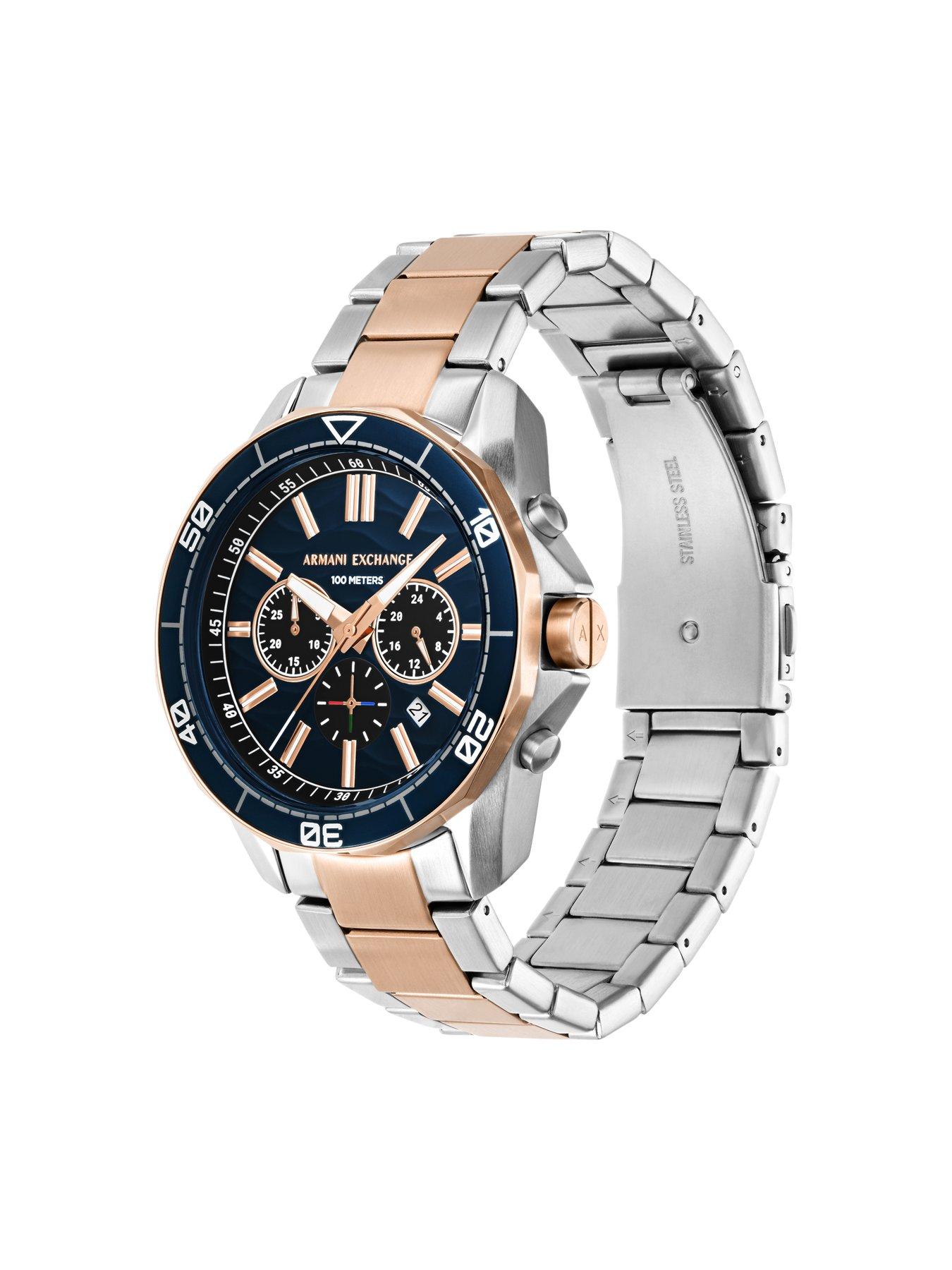 Image 5 of 6 of Armani Exchange Men's Chronograph 2-Tone Stainless Steel Watch Ax1965