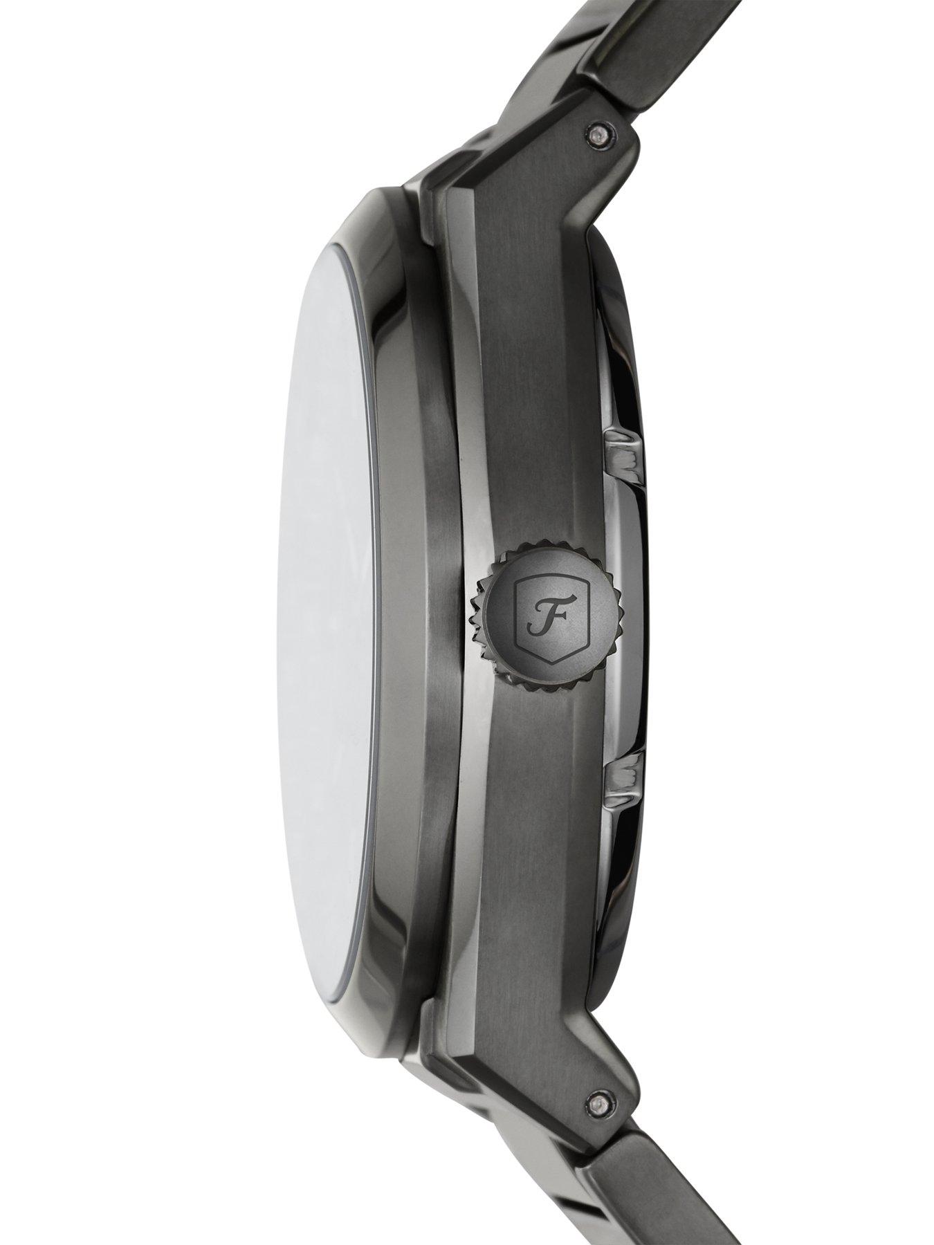 Image 4 of 5 of Fossil Men's Everett Automatic, Smoke-Tone Stainless Steel Watch, ME3206