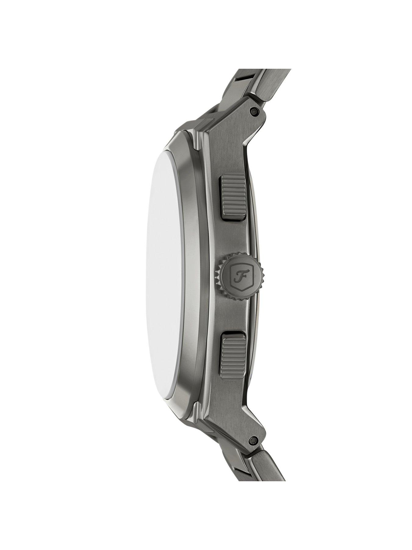 Image 3 of 5 of Fossil Men's Everett Chronograph, Gunmetal Stainless Steel Watch, FS6107