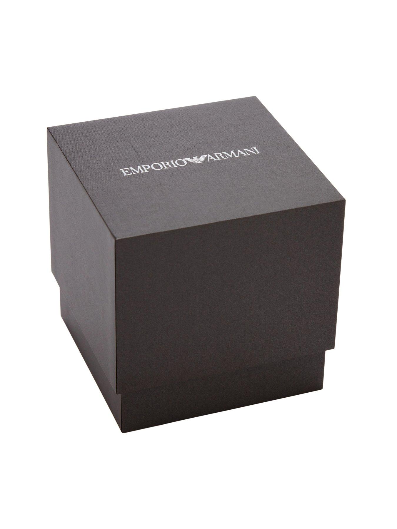 Image 6 of 7 of Emporio Armani Men's World Explorer Solar-Powered 3-Hand Stainless Steel Watch, Ar11697 - Silver