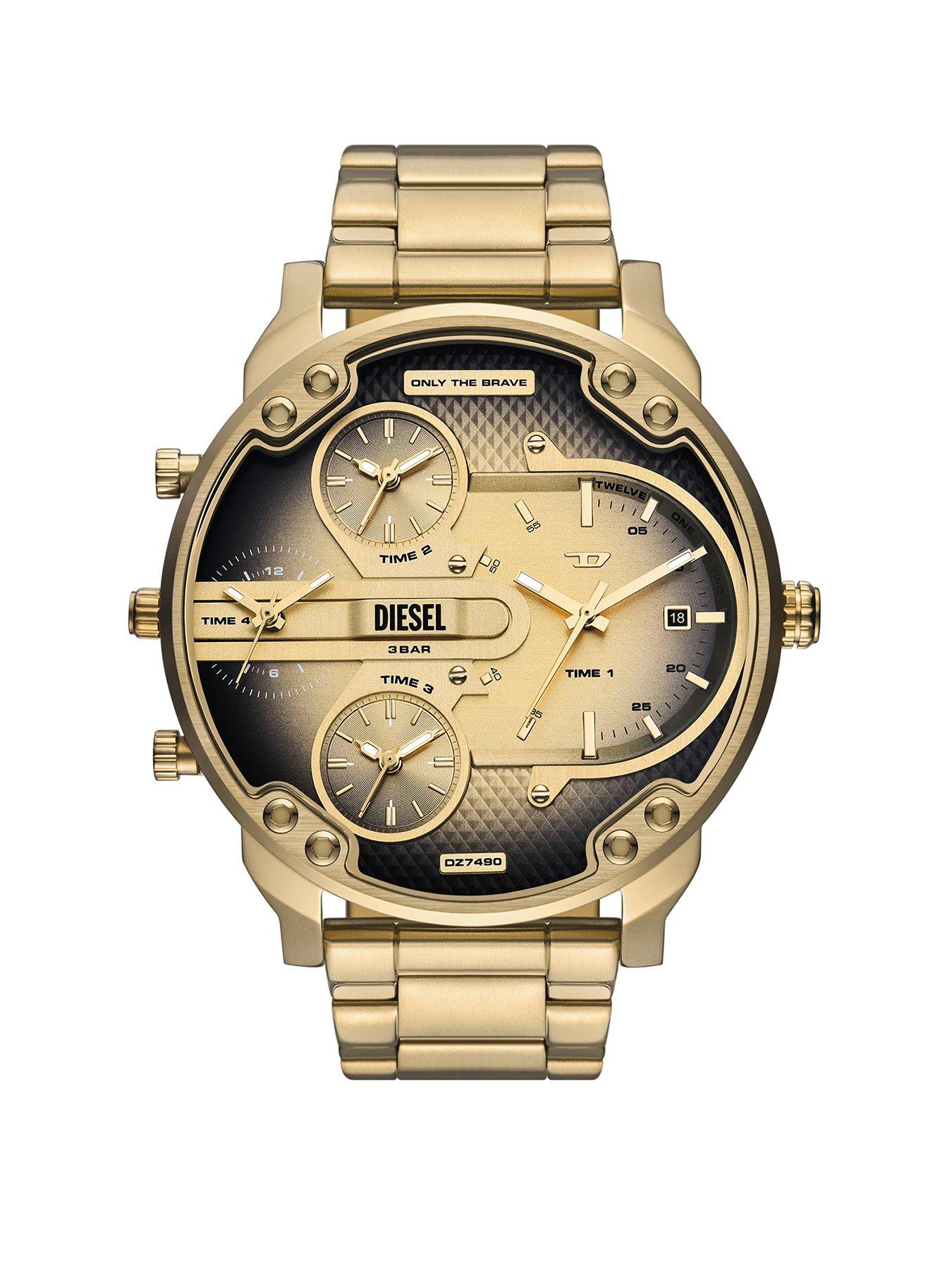 Image 1 of 5 of Diesel Men's Mr Daddy Slim Multi-Movement Stainless Steel Watch Dz7490 - Gold