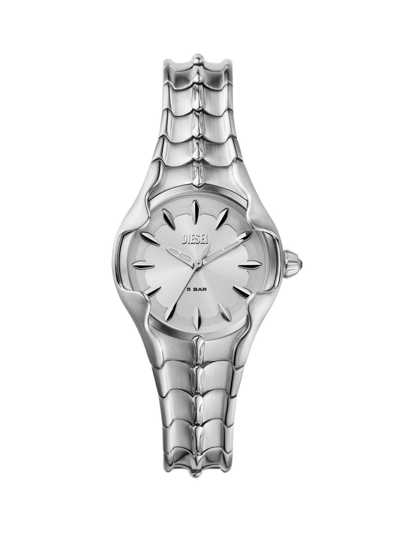 Image 1 of 6 of Diesel Women's Vert 3-Hand, Stainless Steel Watch DZ5605 - Silver