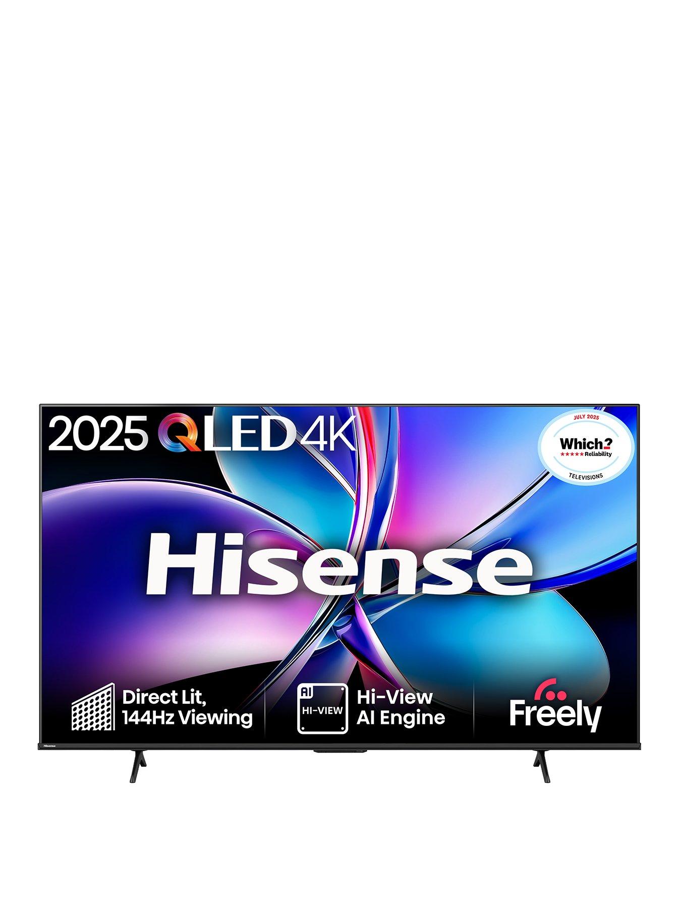 Image 1 of 7 of Hisense 85" 85E7QTUK PRO 144Hz QLED Smart AI TV with Freely