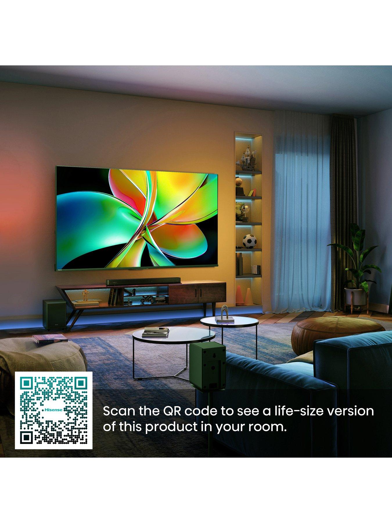 Image 2 of 6 of Hisense E78Q PRO 65" 4K 144Hz QLED Smart AI TV with Freely- 65E78QTUK PRO